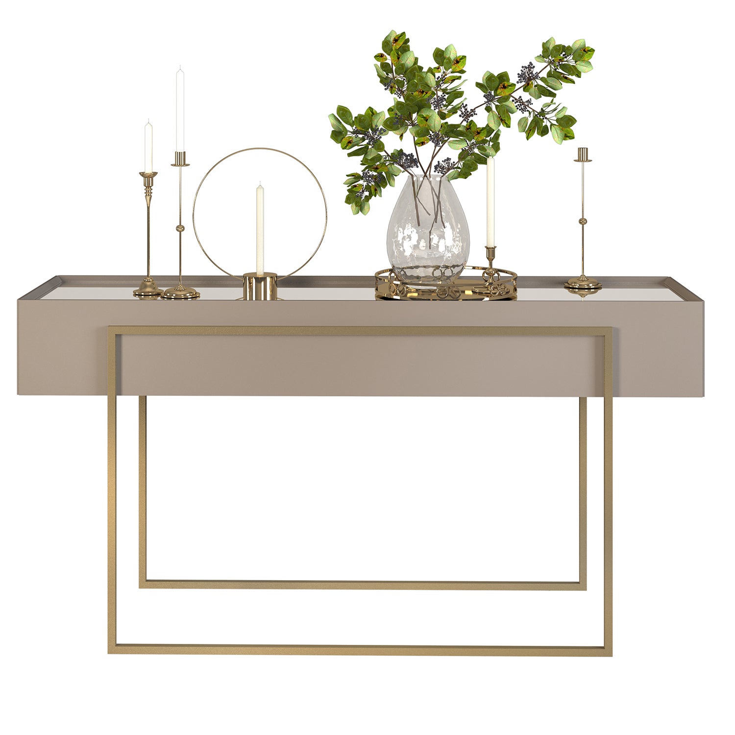 Consola Loft Gris, Champaña