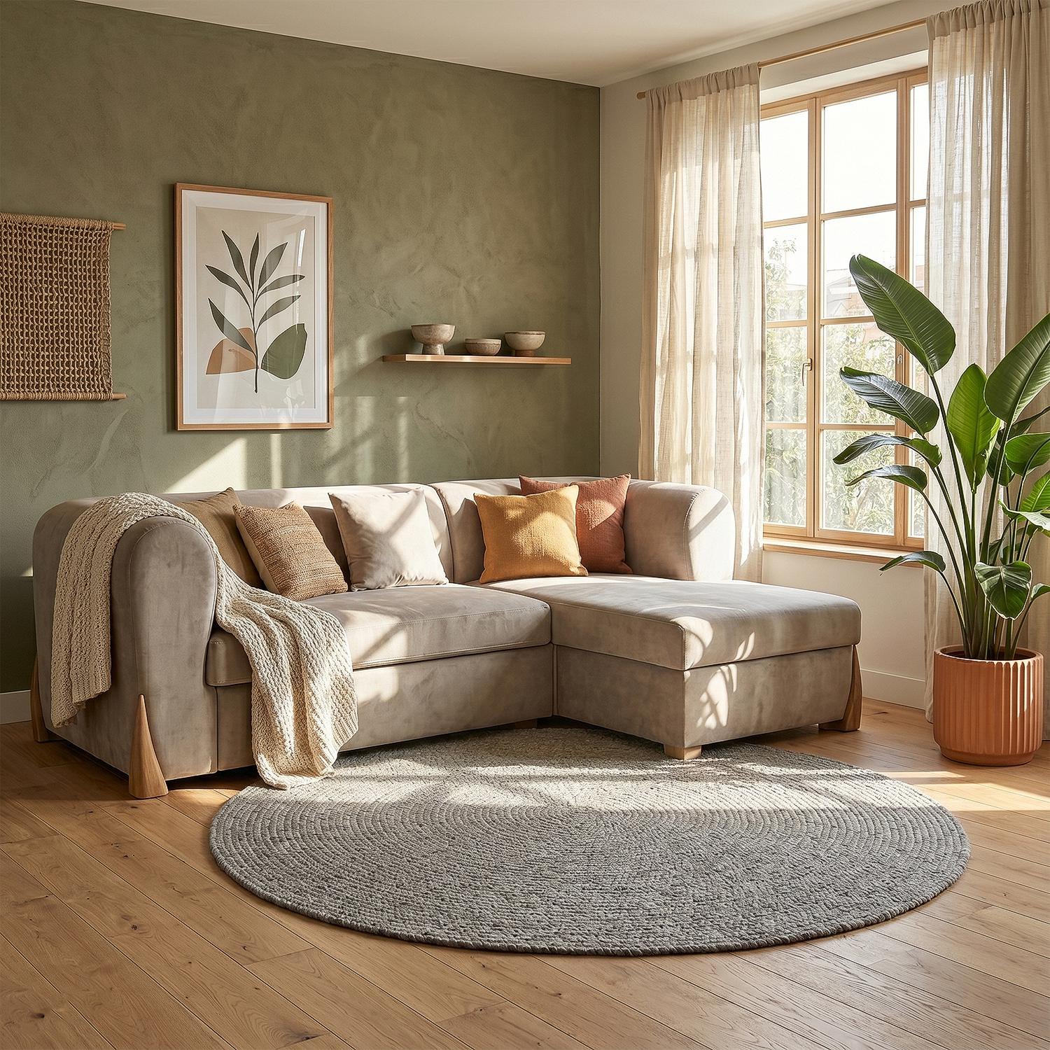 Sala Cama Bell Impetu Beige, Natural Orientación Derecha