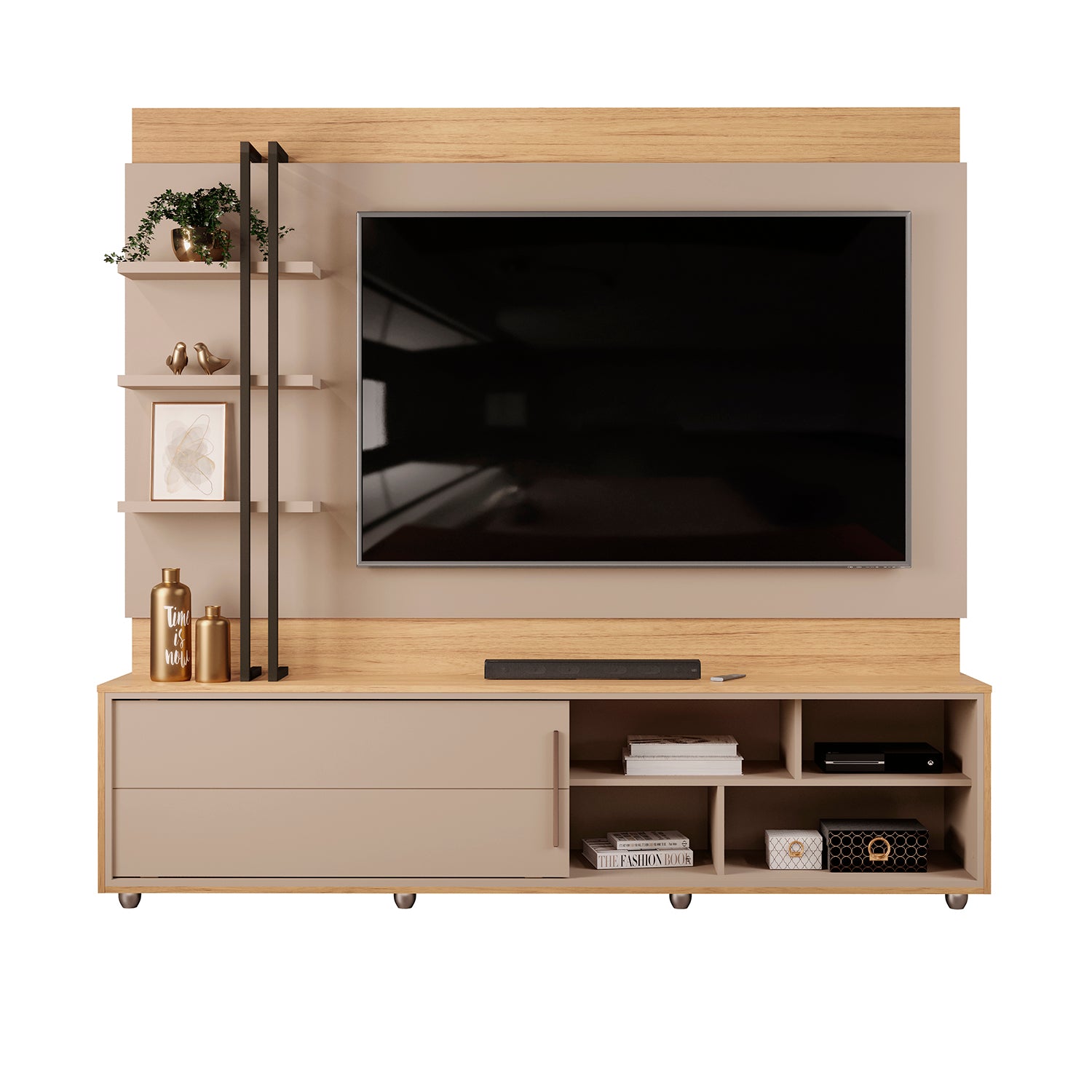 Centro de Entretenimiento Logan Gris, Natural Mate 200X185X39
