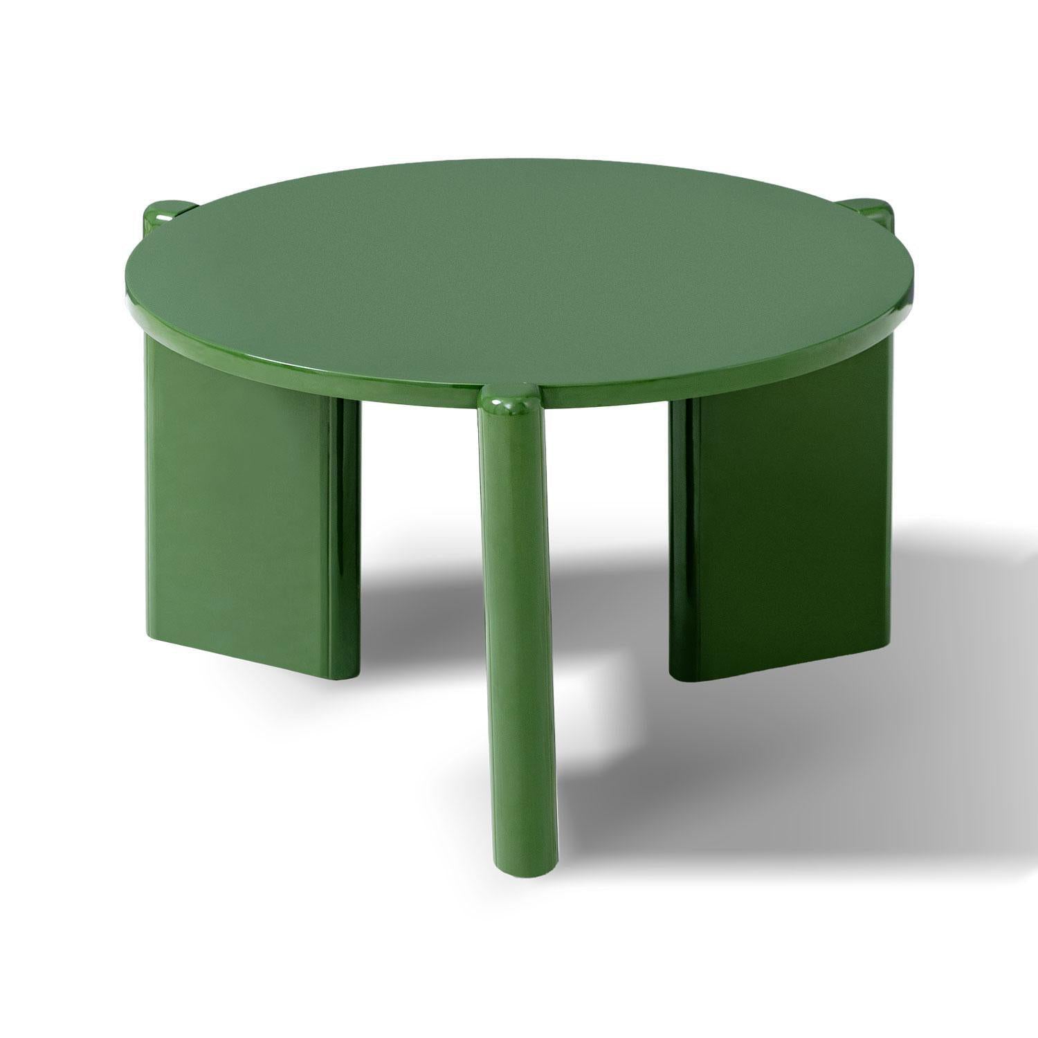Mesa De Centro Oklam Redonda 60  Redonda Verde.