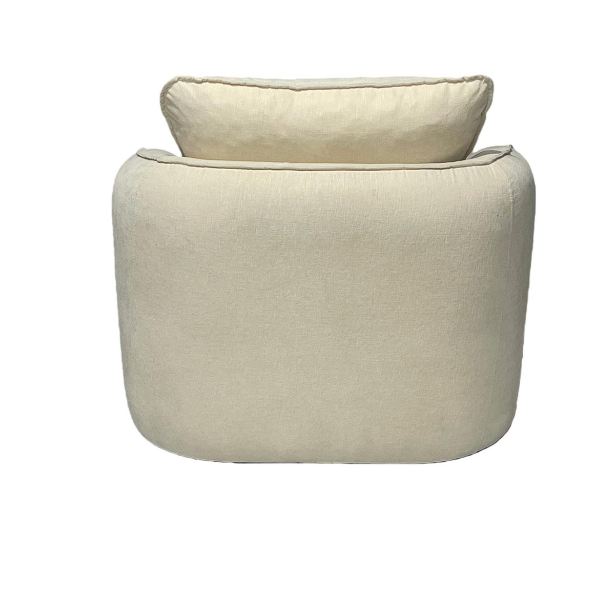Poltrona Elipse Chenille Off White
