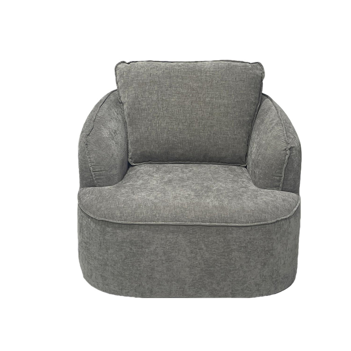 Poltrona Elipse Chenille Plata