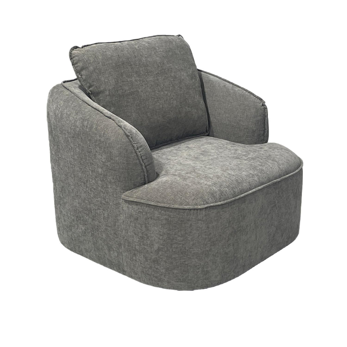 Poltrona Elipse Chenille Plata