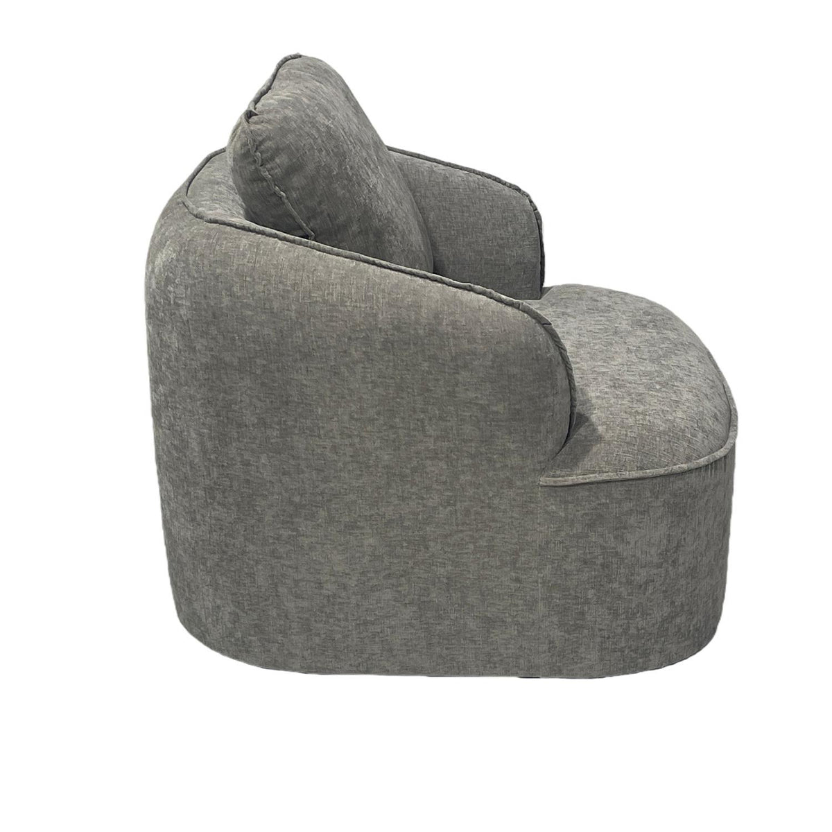 Poltrona Elipse Chenille Plata