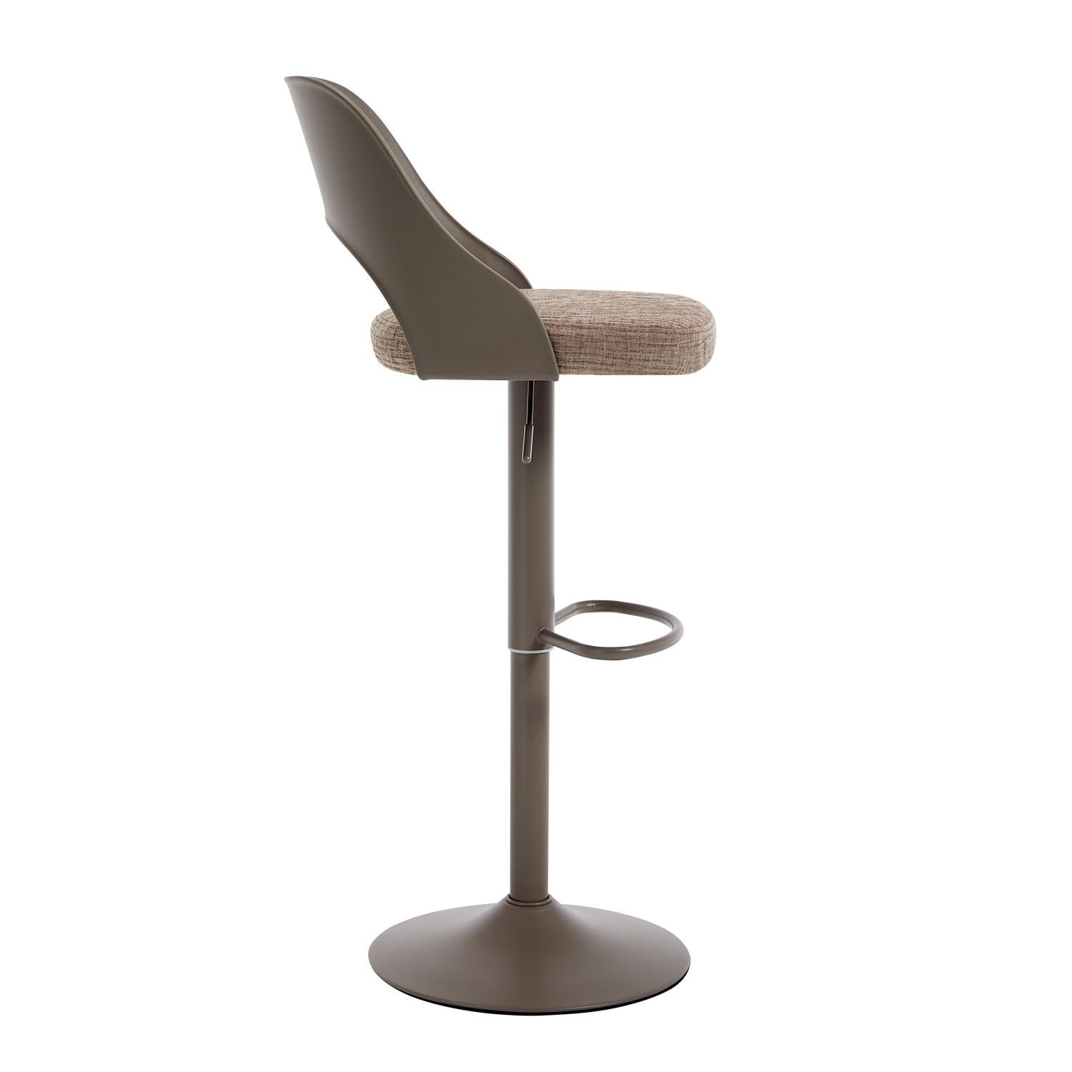 Silla Para Barra Dana Lino Taupe