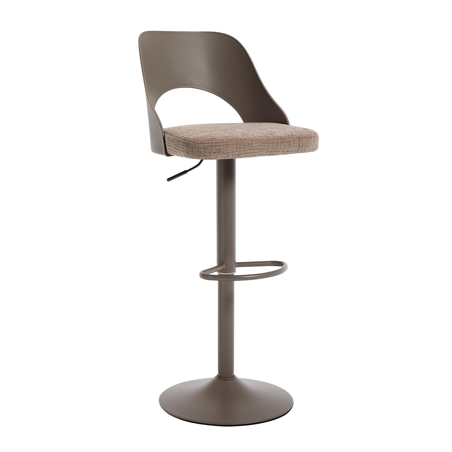 Silla Para Barra Dana Lino Taupe