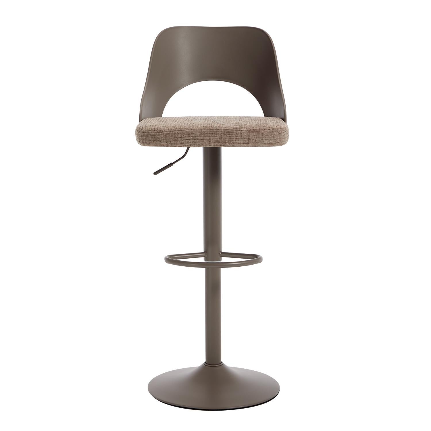 Silla Para Barra Dana Lino Taupe