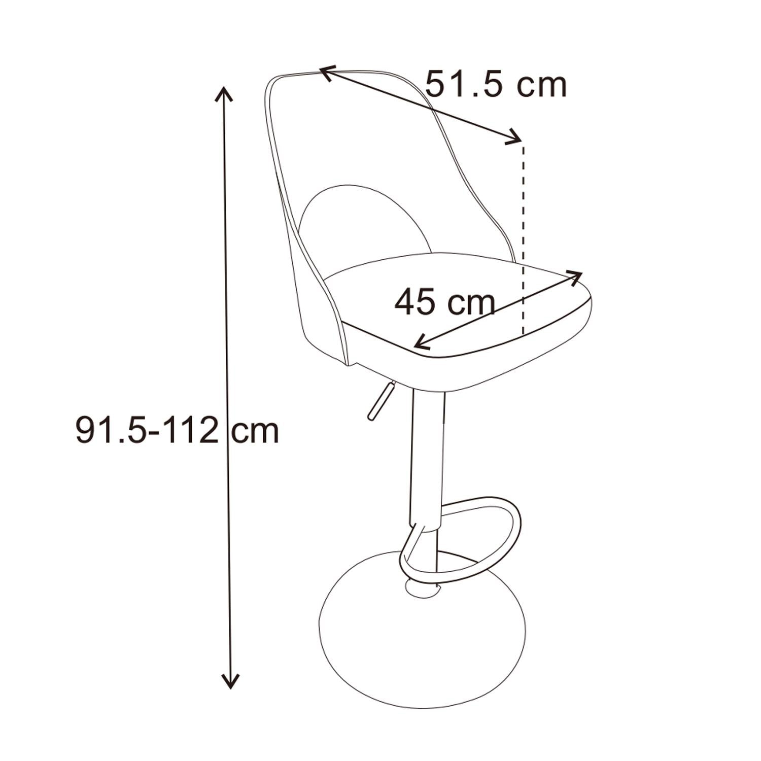 Silla Para Barra Dana Lino Taupe