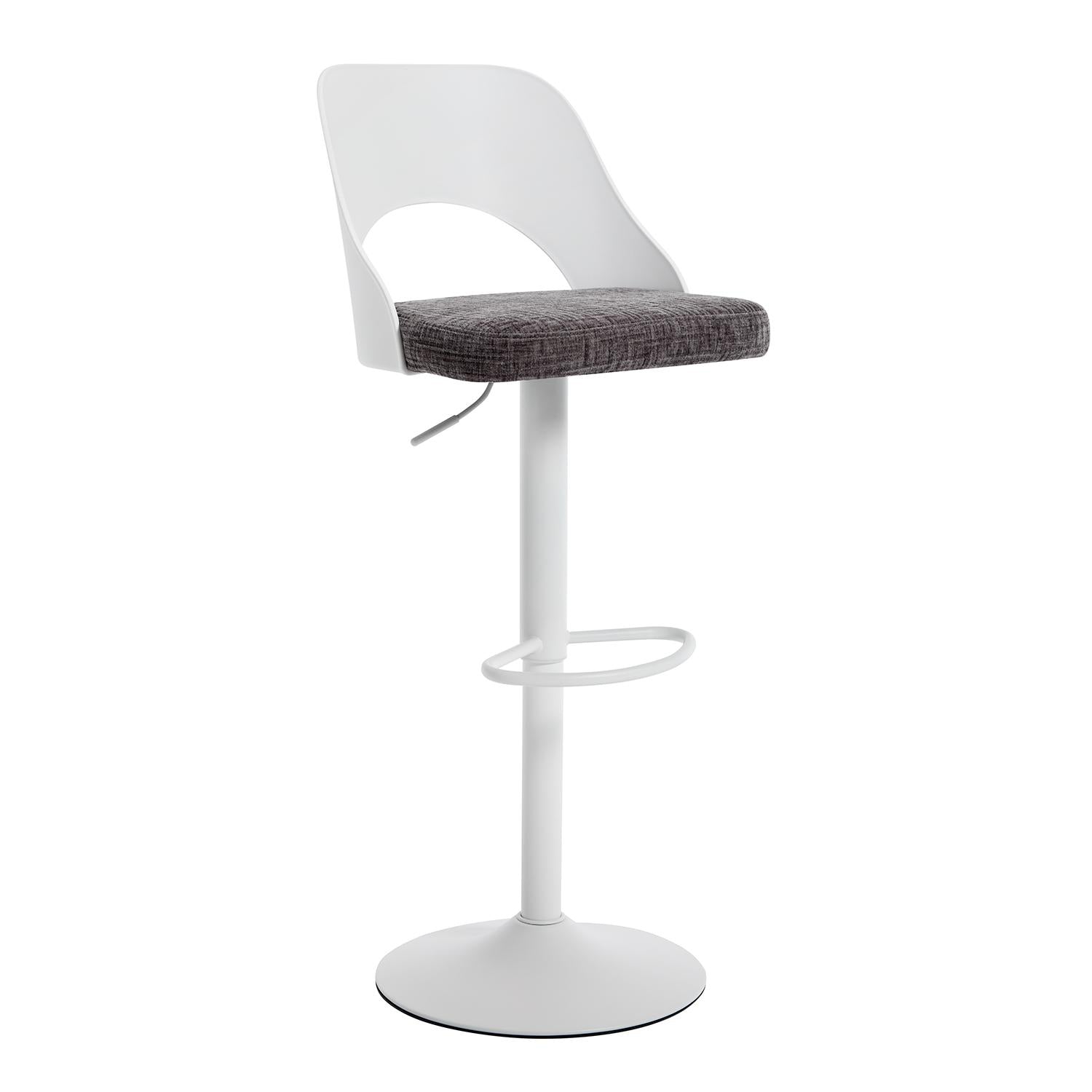 Silla Para Barra Dana Lino Gris