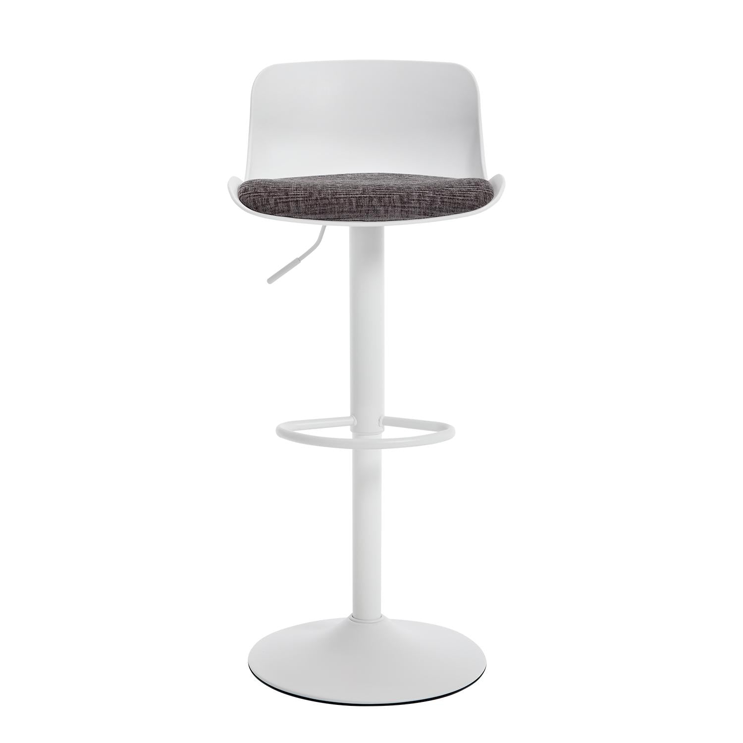 Silla Para Barra Ethan Lino Gris