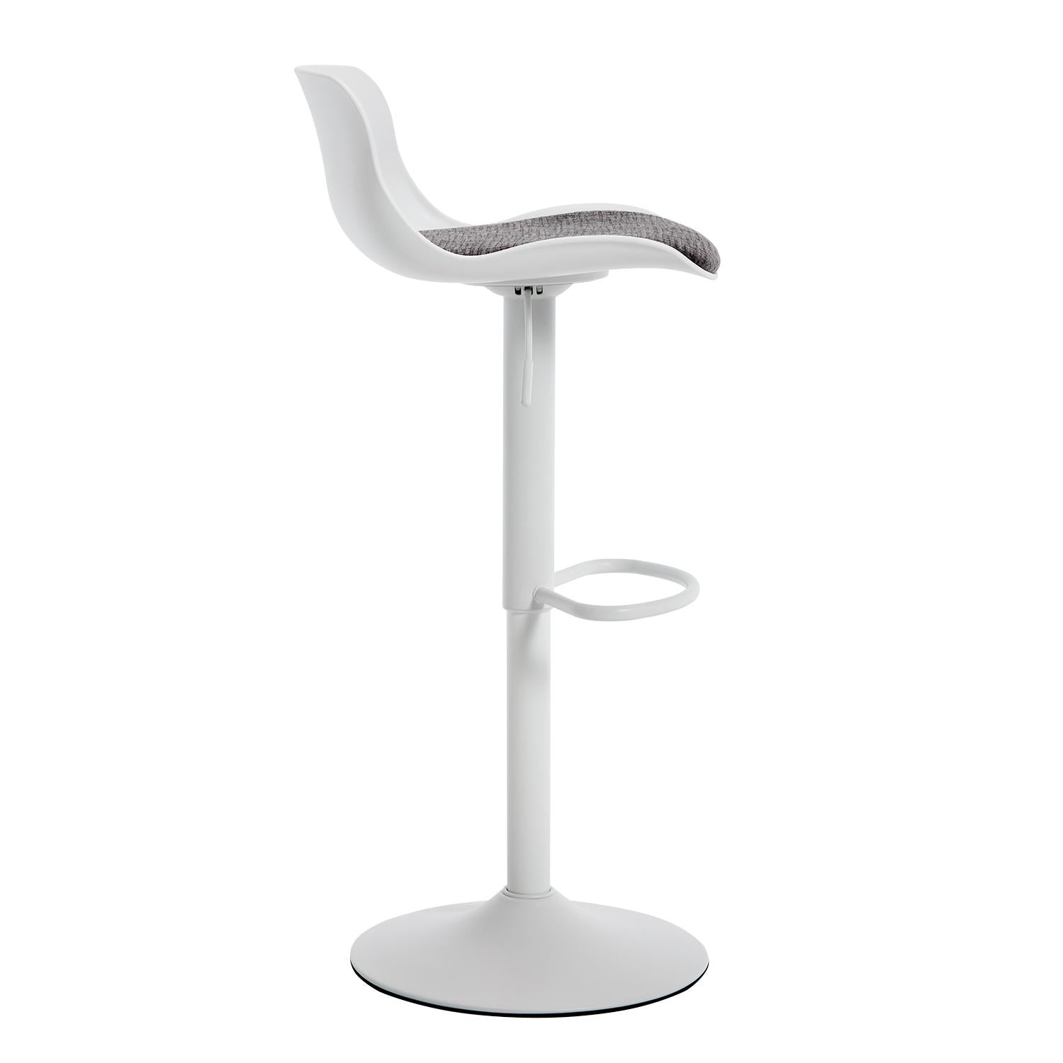 Silla Para Barra Ethan Lino Gris