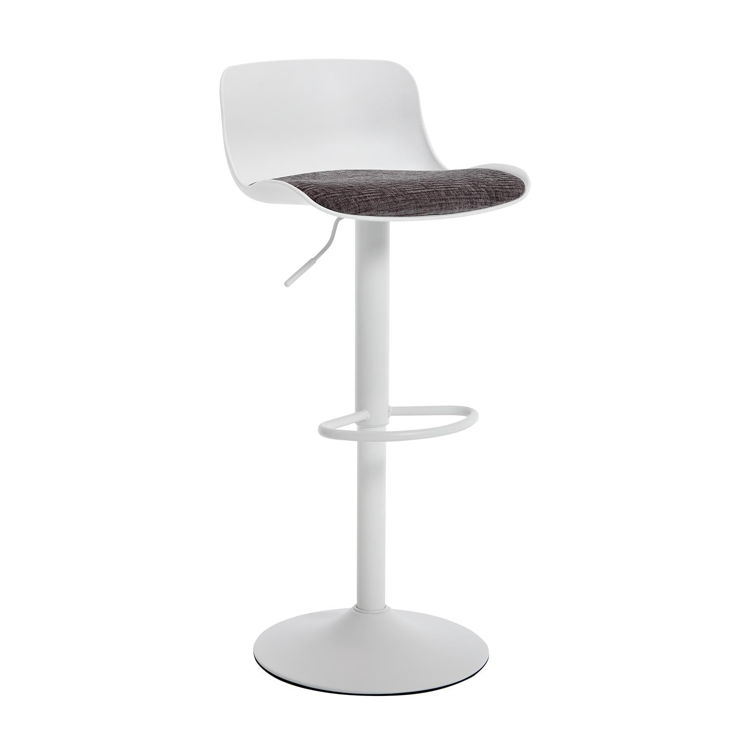 Silla Para Barra Ethan Lino Gris