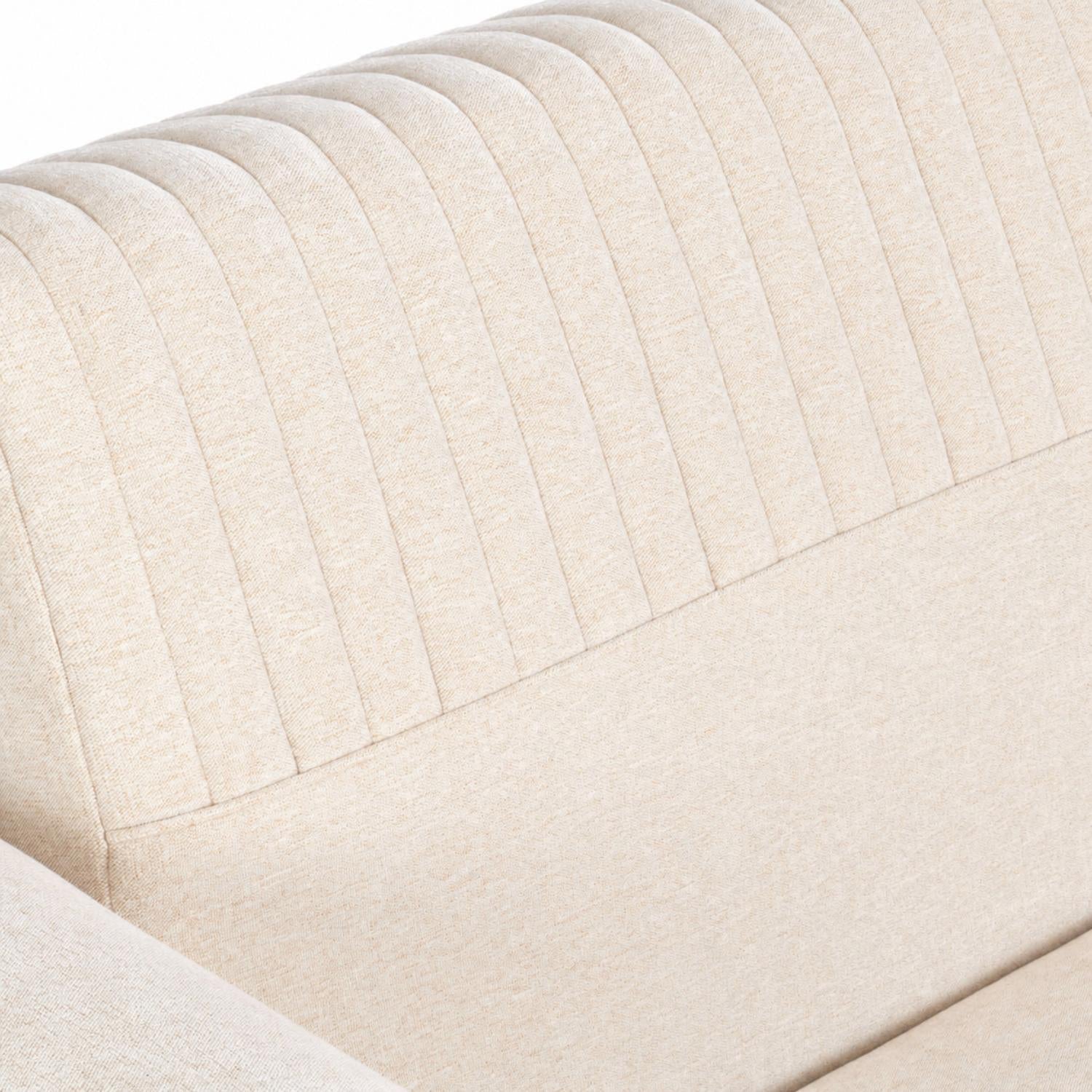 Sofá Cama Dhara Chenille Almendra 145 Cm Brazo Desmontable