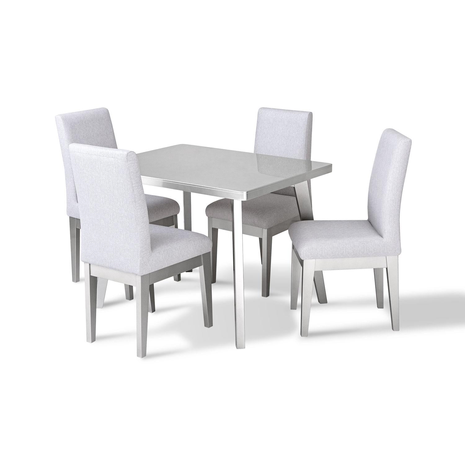 Comedor 4 Puestos Cannes Eurolino Gaira Plata.