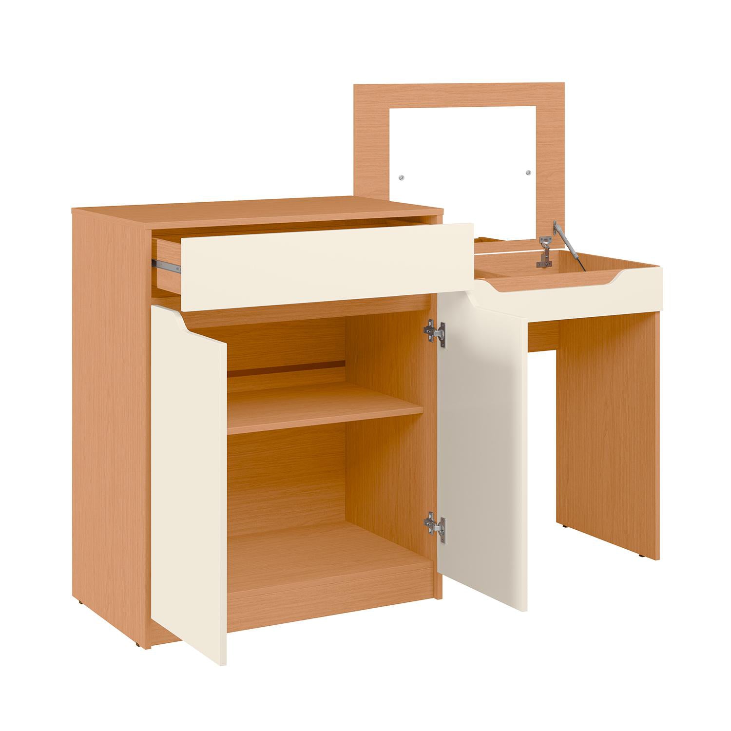 Tocador Falcon Off White, Natural
