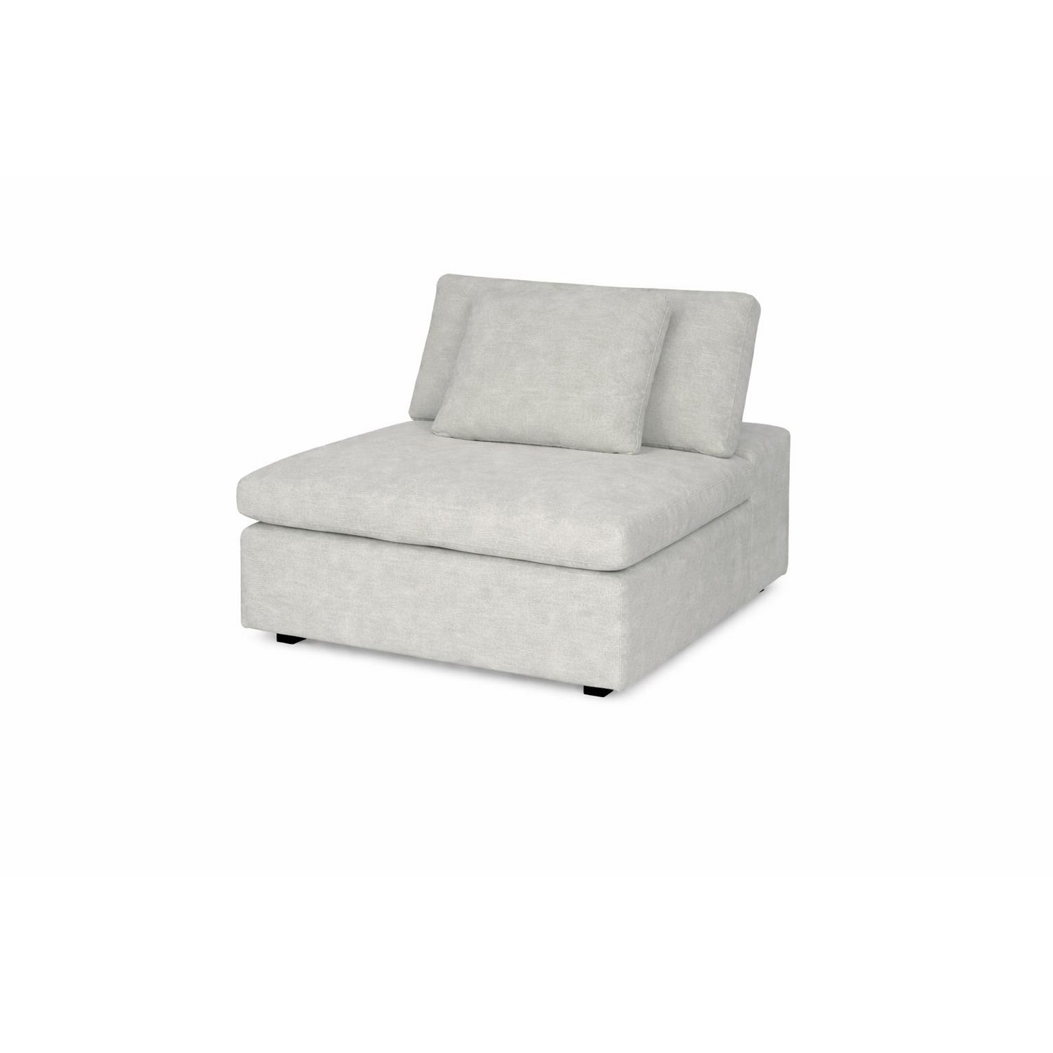 Poltrona Creta Velvet Impetu Beige 1 Metro