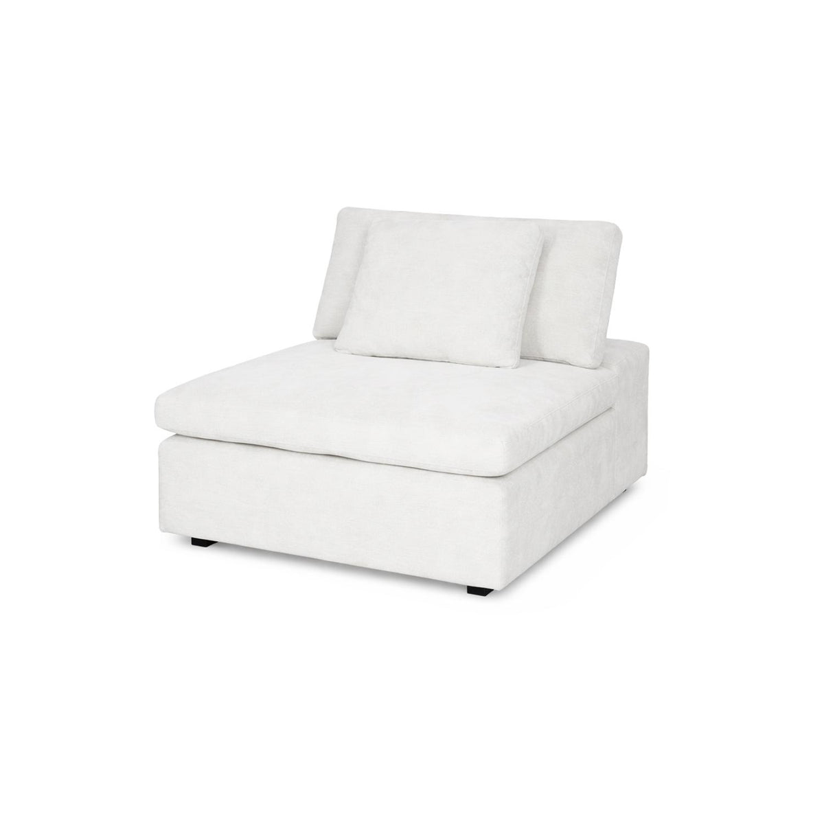 Poltrona Creta Chenille Touch Almendra 1 Metro