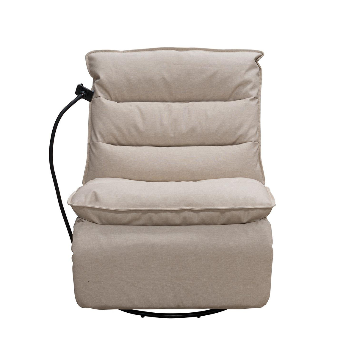 Silla Reclinable Kioto Eurolino Marbella Beige, Mecedor Giratorio
