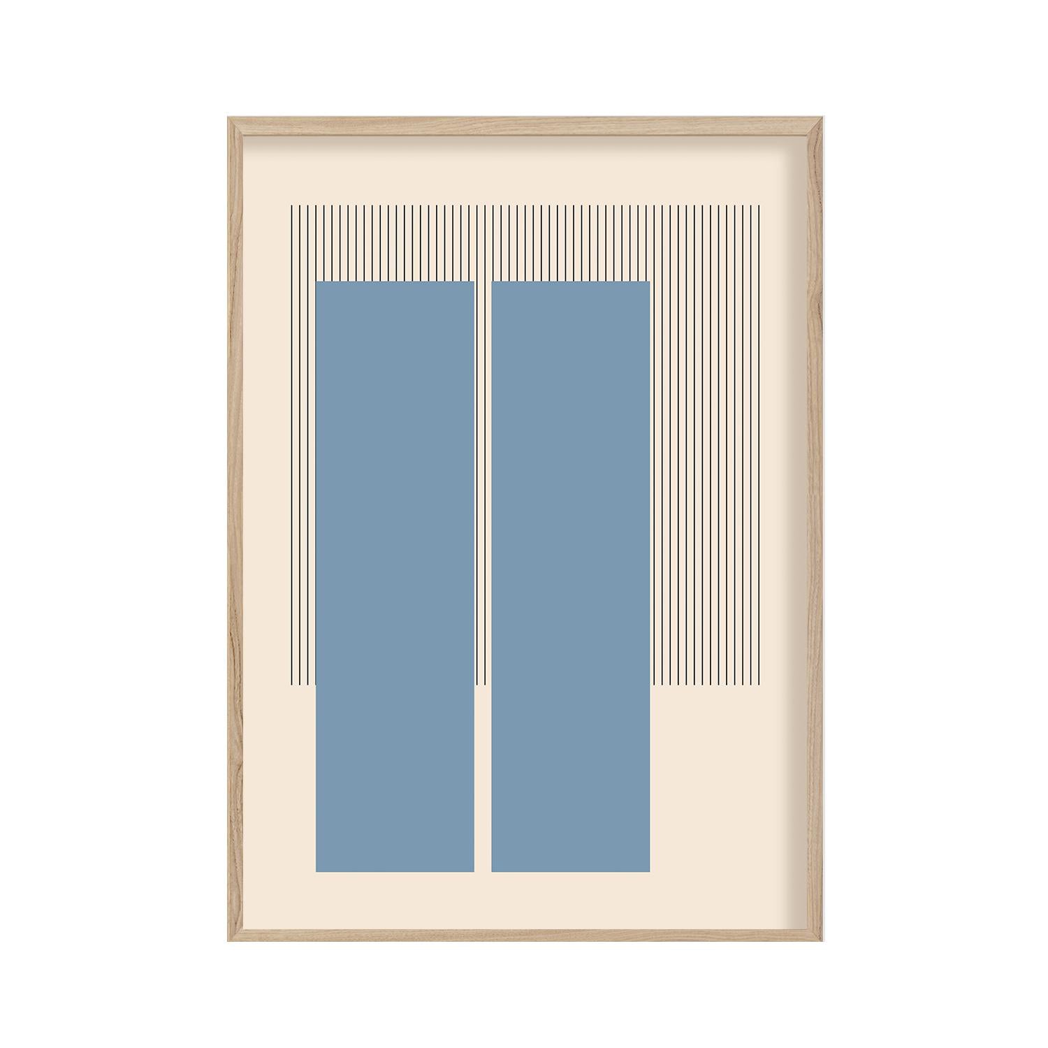Cuadro 50X70 Azul Torres Moda 1