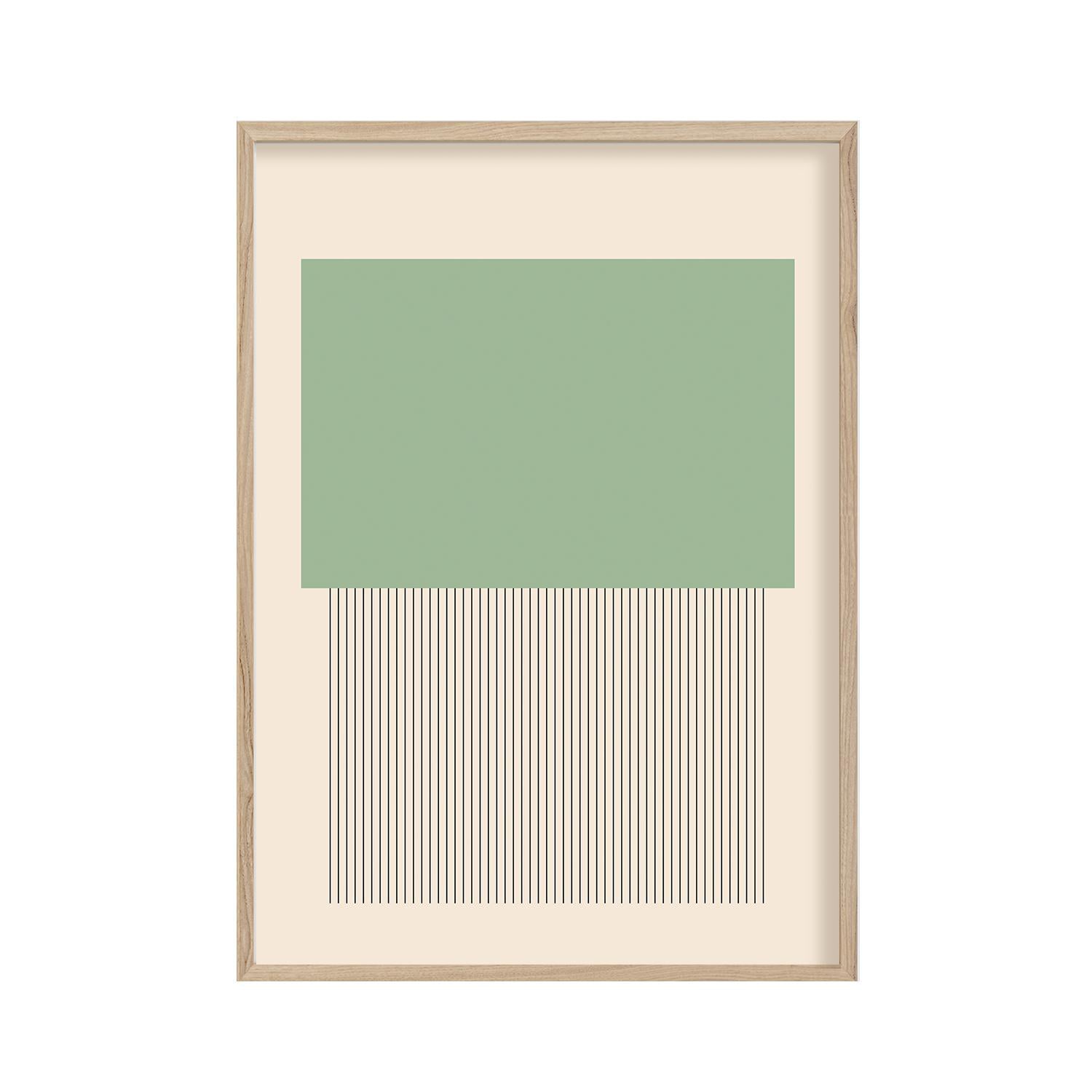 Cuadro 50X70 Menta Rectangulo Moda 1