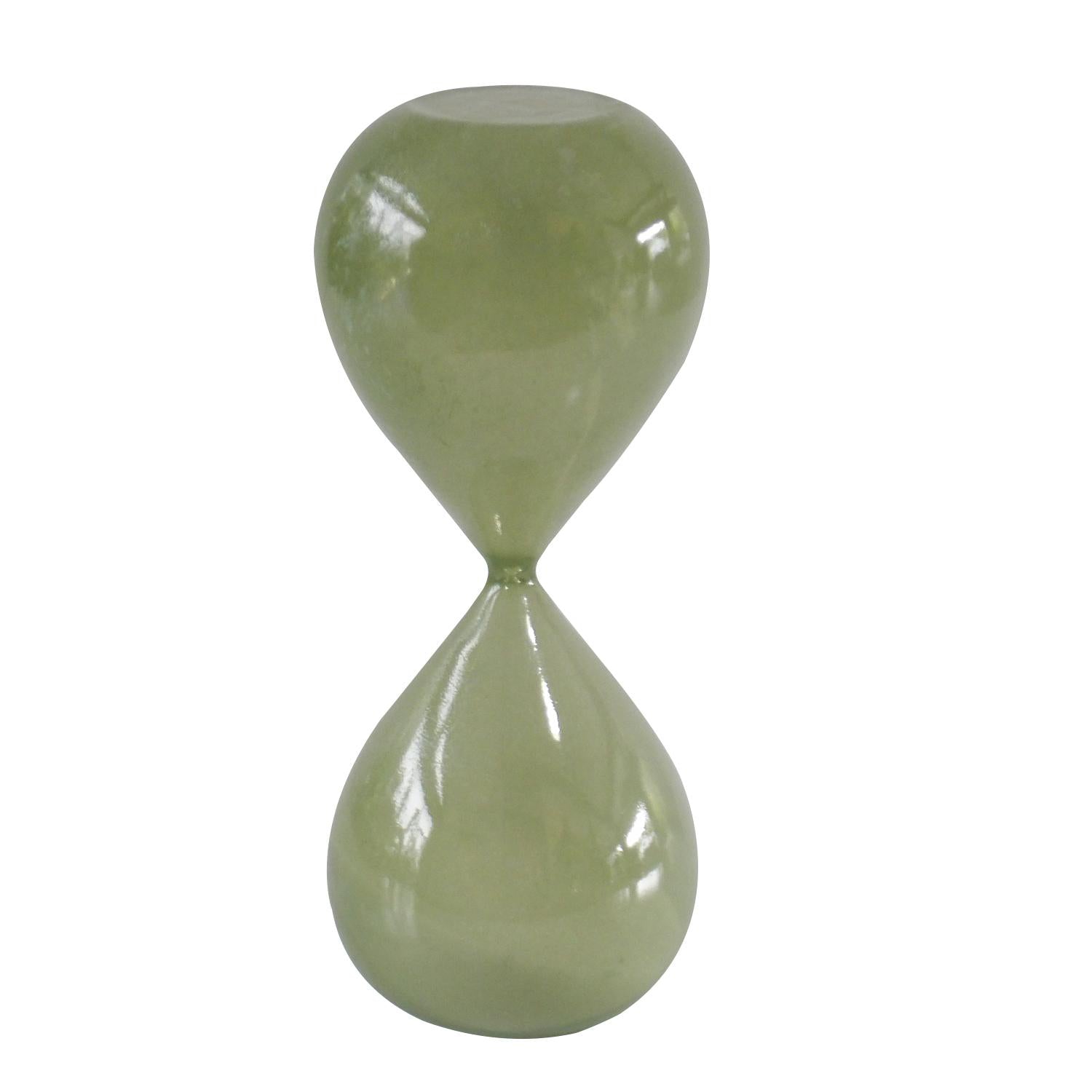 Figura 20X8X8Cm Reloj De Arena Verde