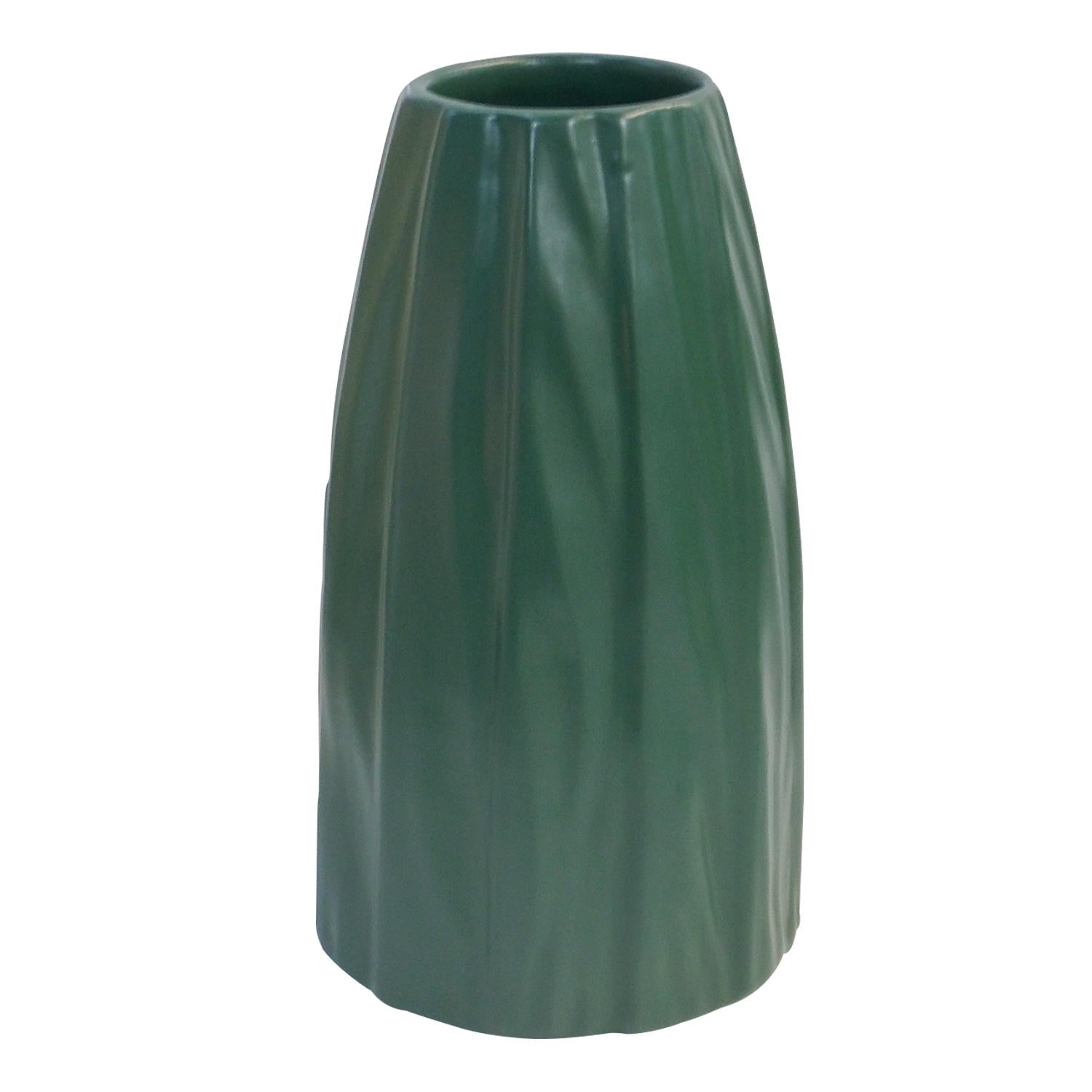 Jarron  21X12X12Cm Verde Oscuro
