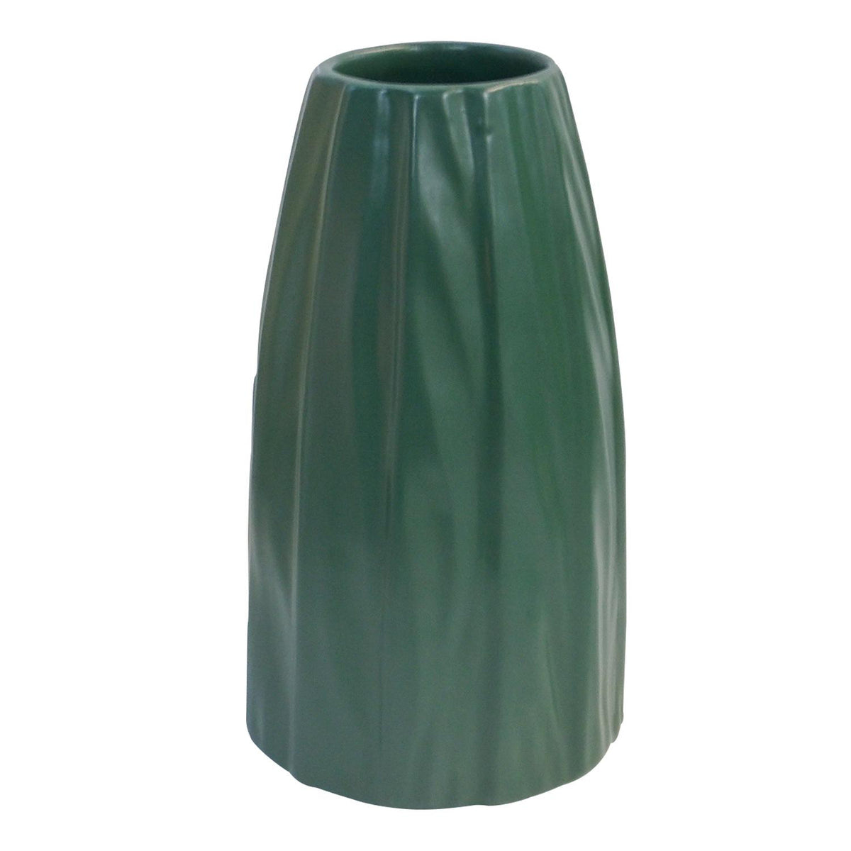 Jarron  21X12X12Cm Verde Oscuro