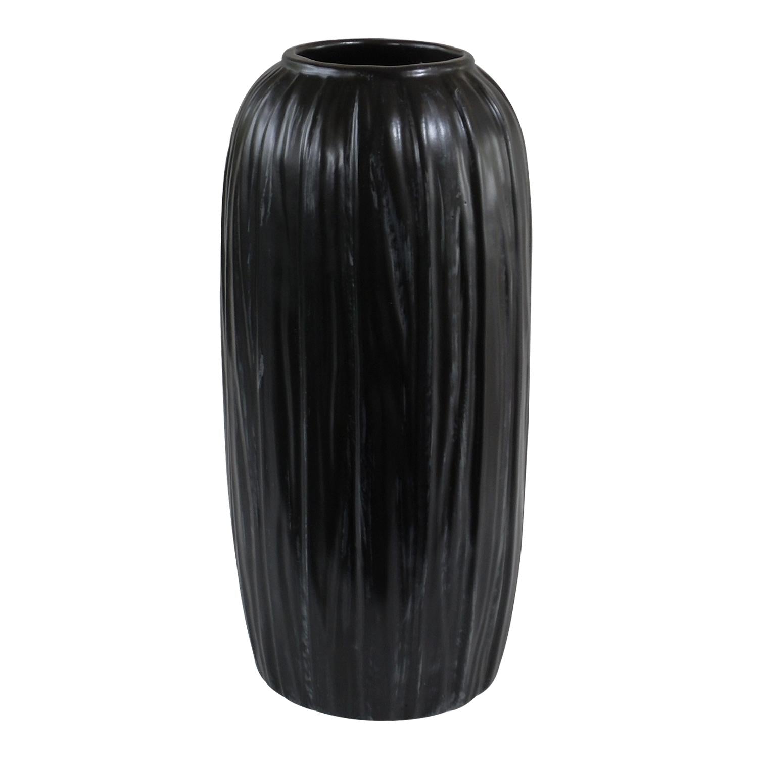 Jarron  34X16X16Cm Negro