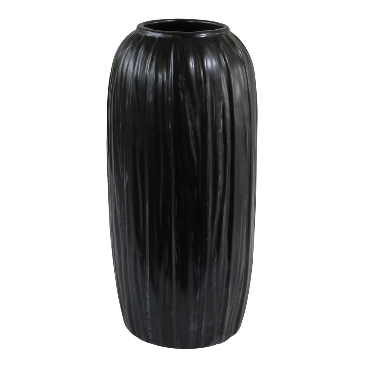 Jarron  34X16X16Cm Negro