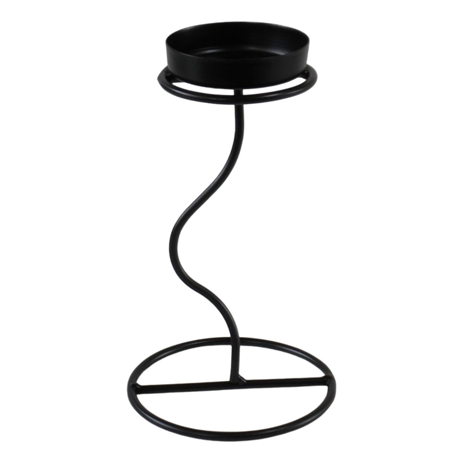 Candelabro 17X10X10Cm Negro