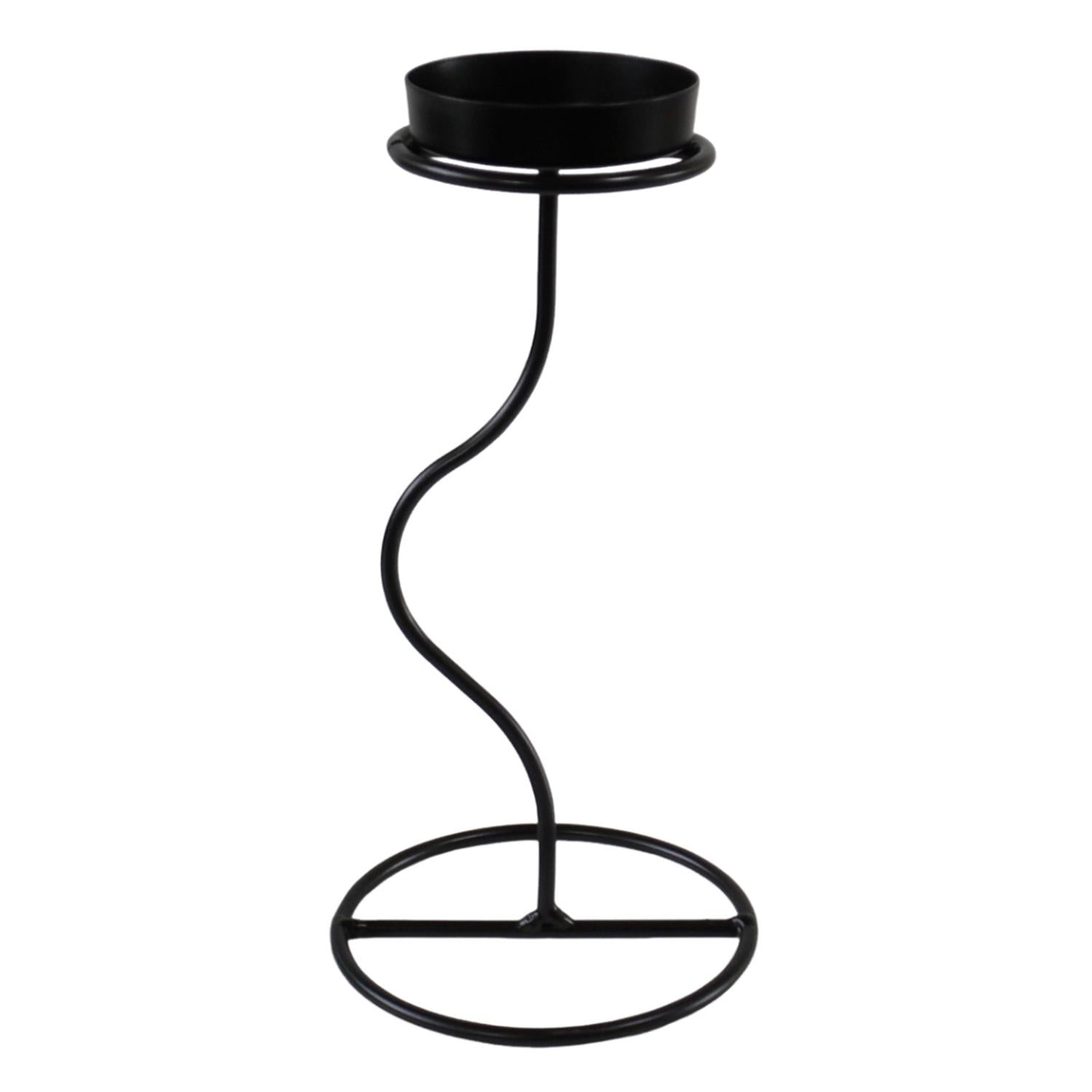 Candelabro 21X10X10Cm Negro