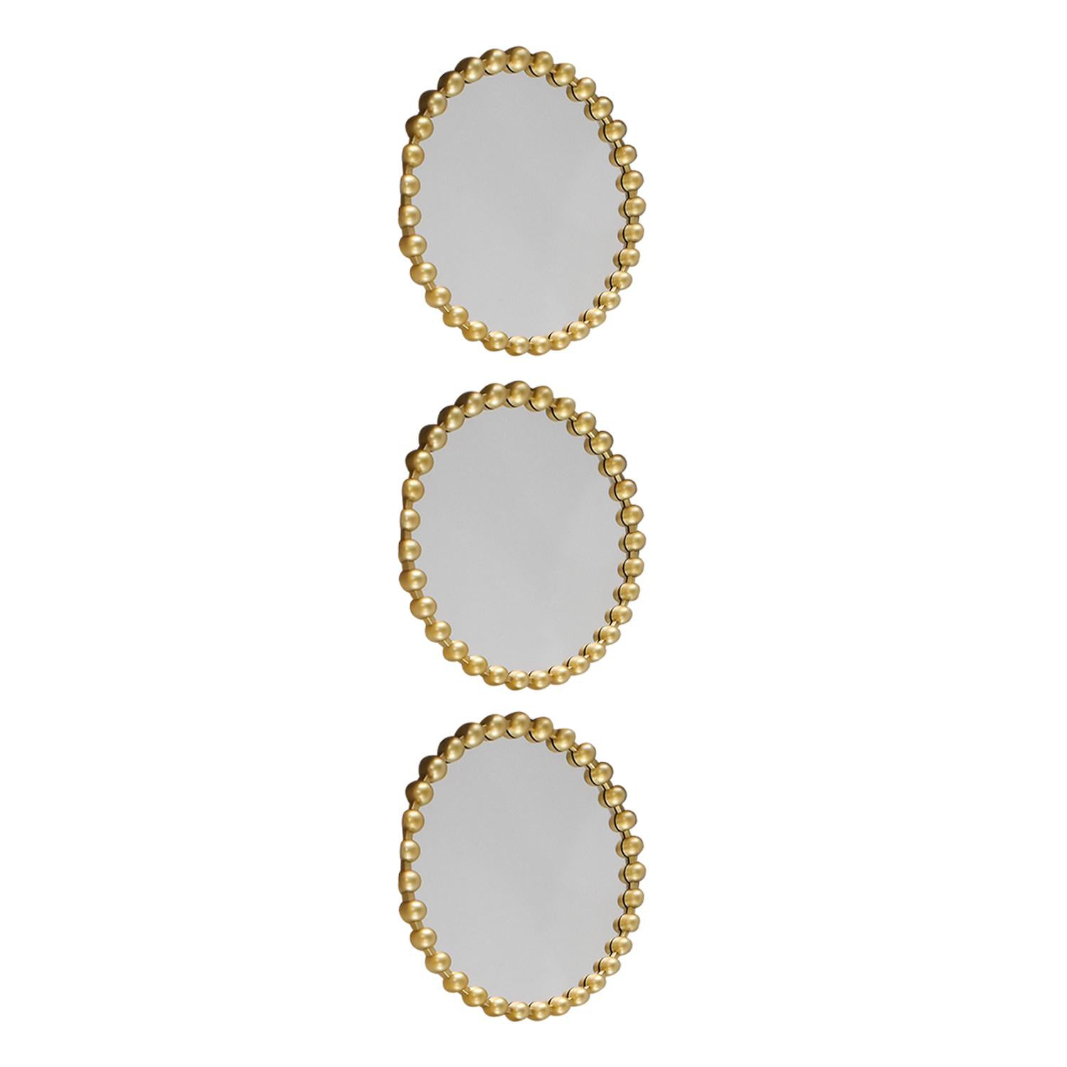 Aplique 25X25X2Cm Espejo Setx3 Oro