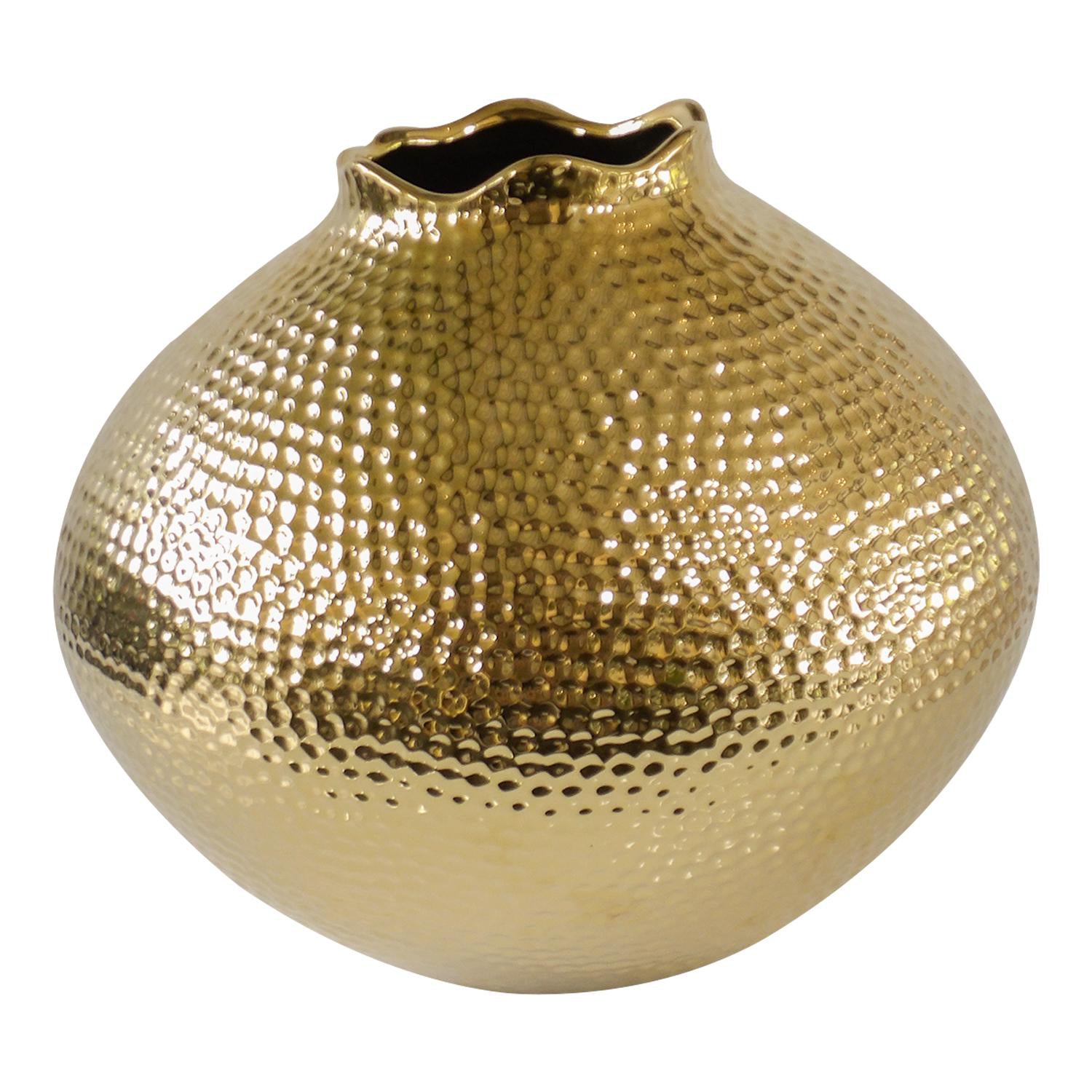 Jarron  31X35X35Cm Oro