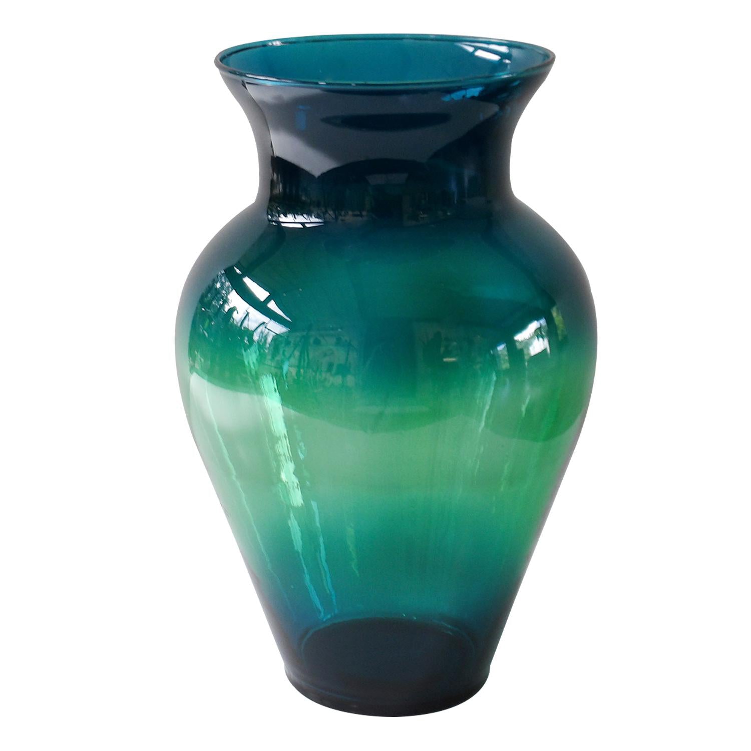 Jarron  33X22X22Cm Perla Azul