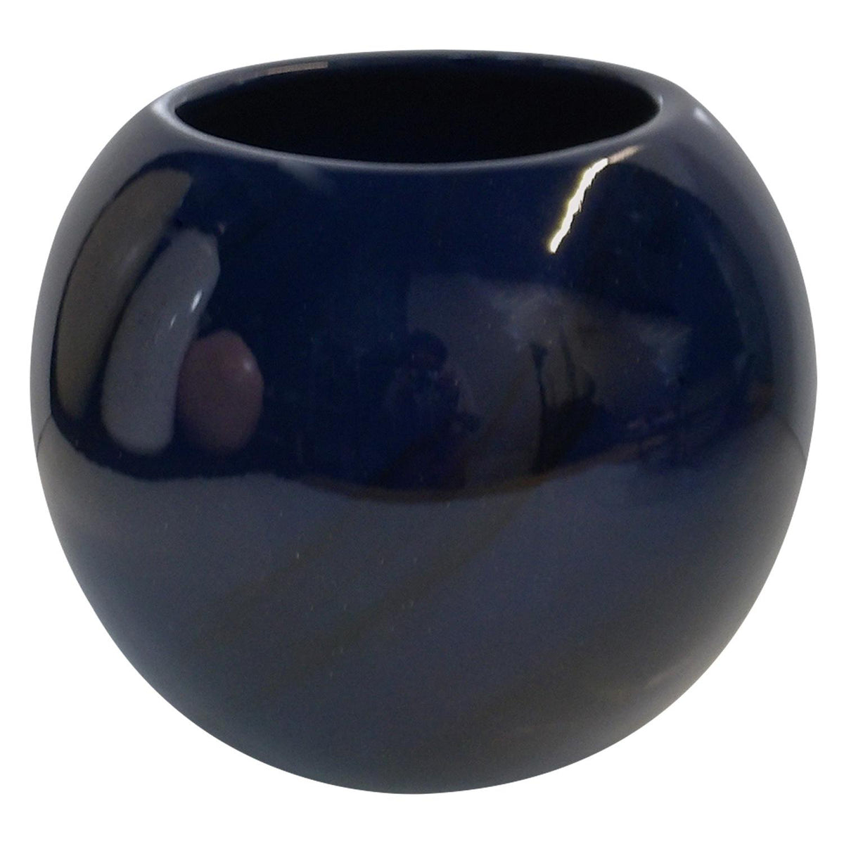 Jarron  13.5X16X16Cm Azul