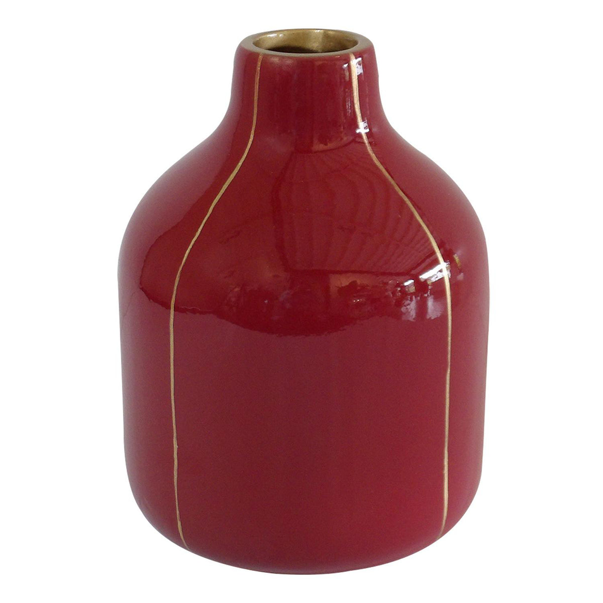 Jarron  21.5X16X16Cm Vinotinto