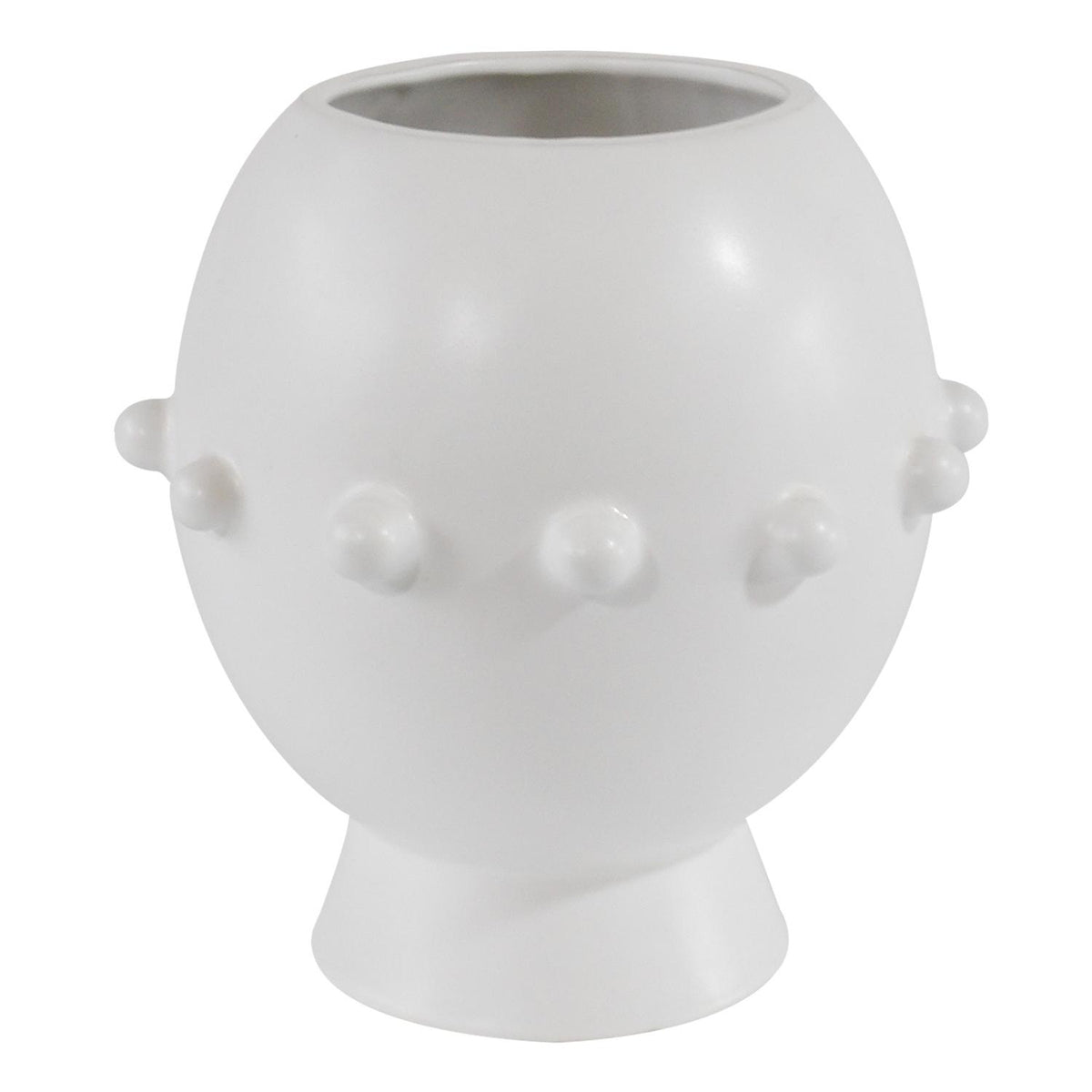 Jarron  15X13X13Cm Blanco