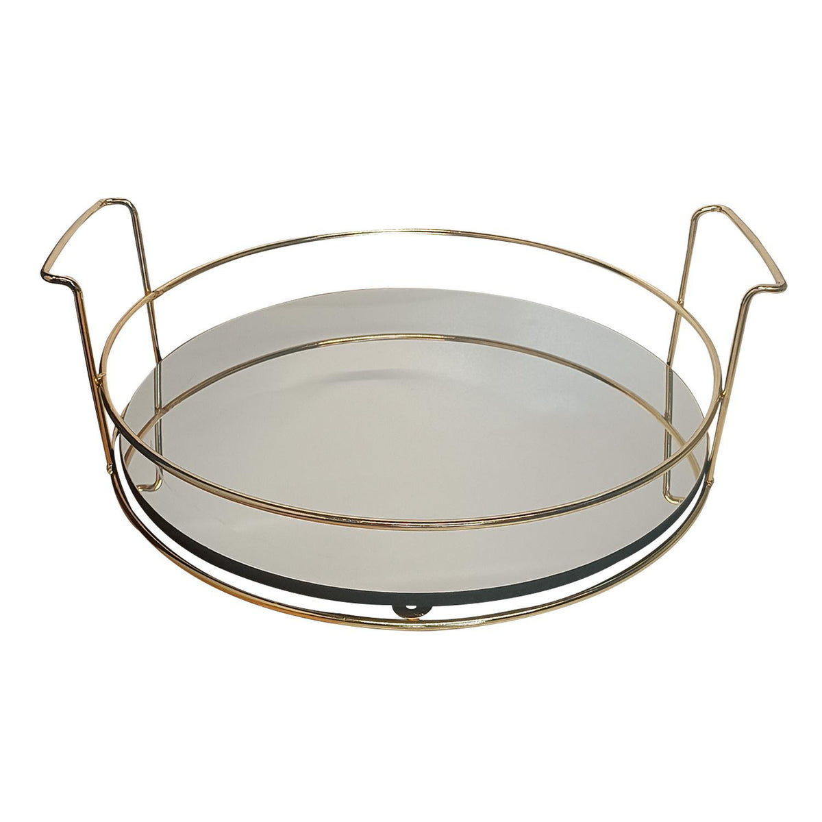 Bandeja 9.5X33X31Cm Oro Espejo
