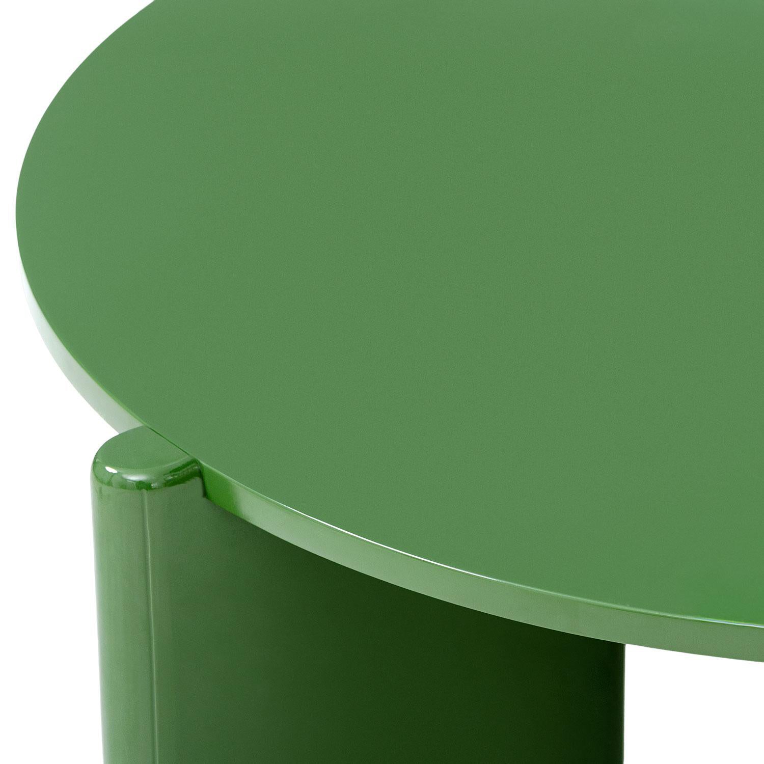 Mesa De Centro Oklam Redonda 90  Redonda Verde.