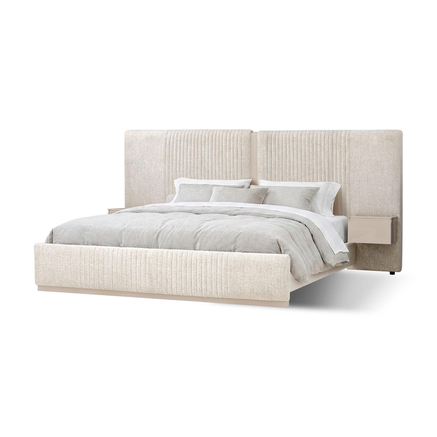 Cama King Celestia Boucle Diversa Arena, Latte.