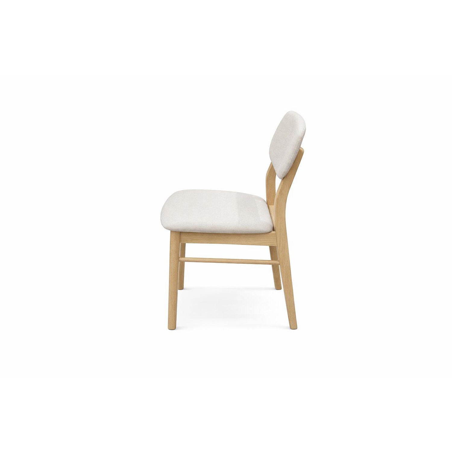 Comedor 4 Puestos Gales Velvet Beige, Natural Circular