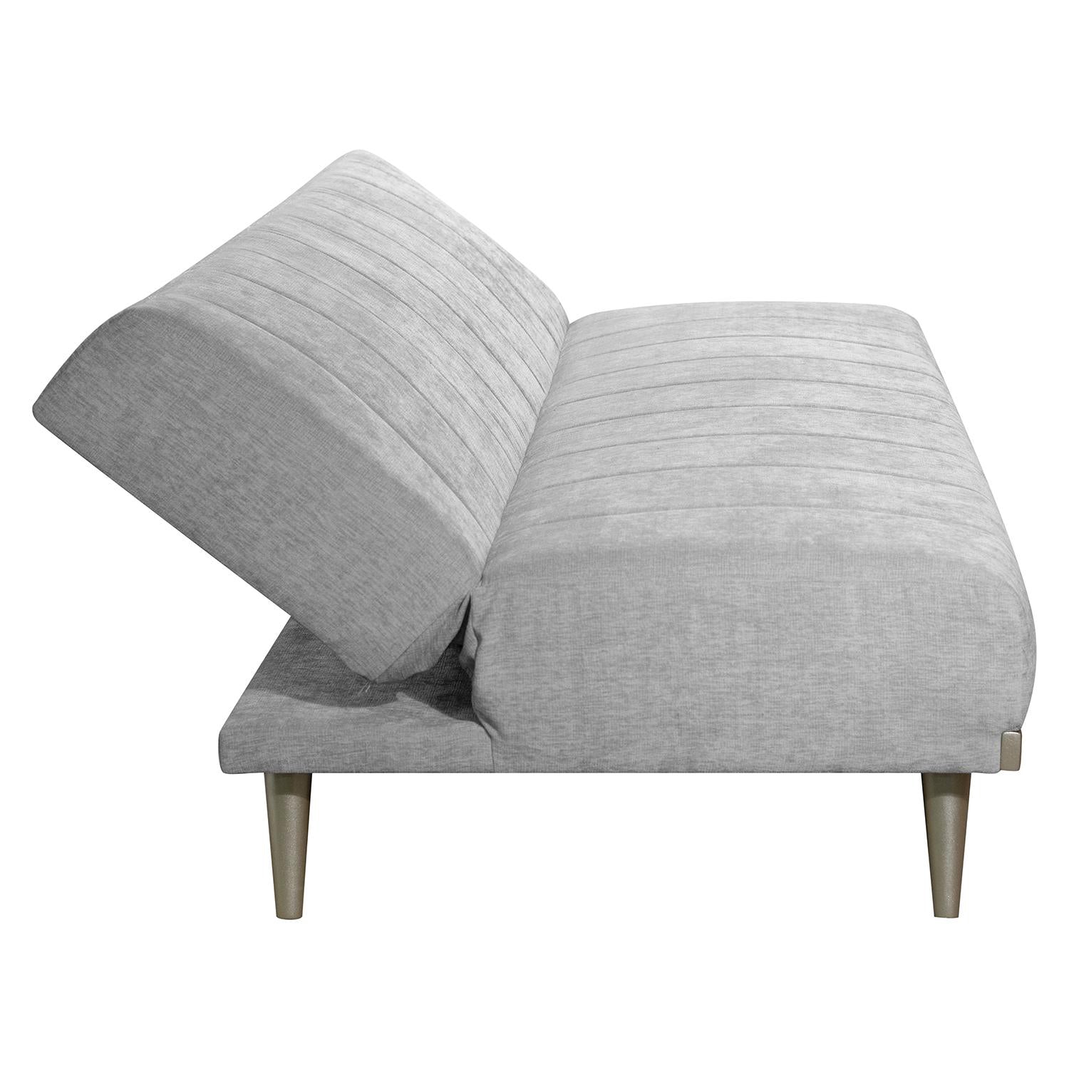 Sofá Cama Denzel Chenille Ainoa Plata, Champaña