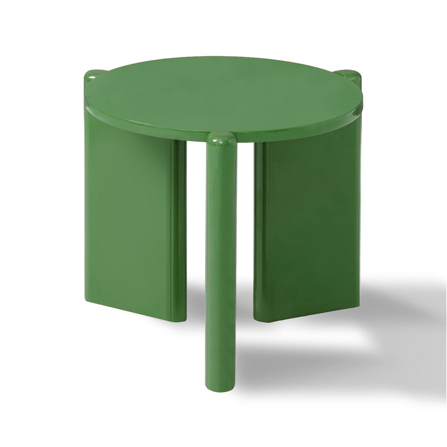 Mesa De Centro Oklam Redonda 45  Redonda Verde.