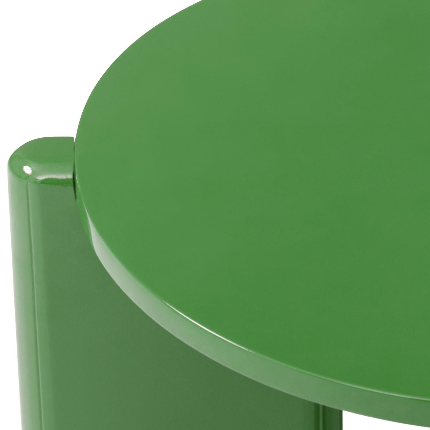Mesa De Centro Oklam Redonda 45  Redonda Verde.