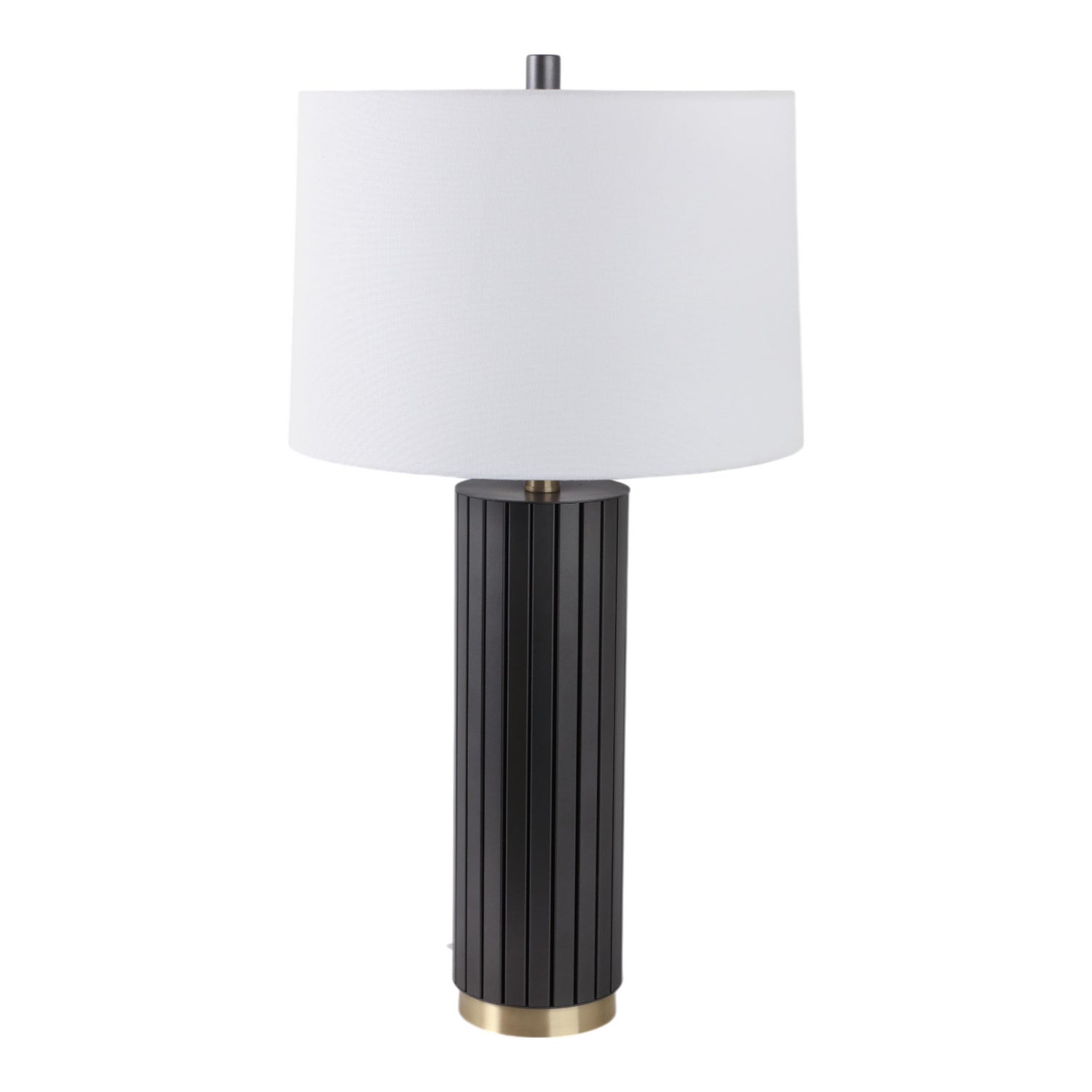 Lampara De Mesa 66X38X38 Rib Gris