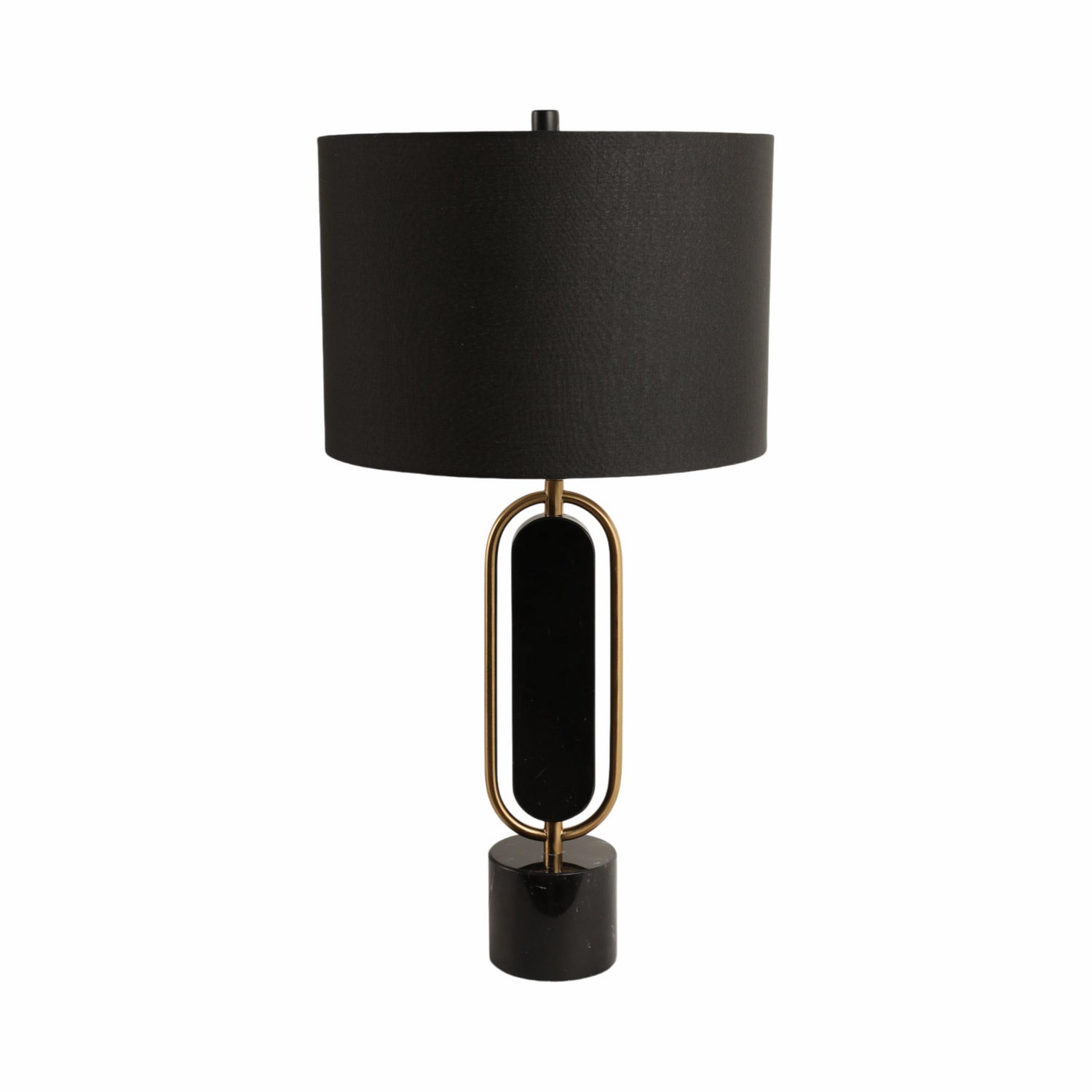 Lampara De Mesa 78X40X40 Noir Negro Oro