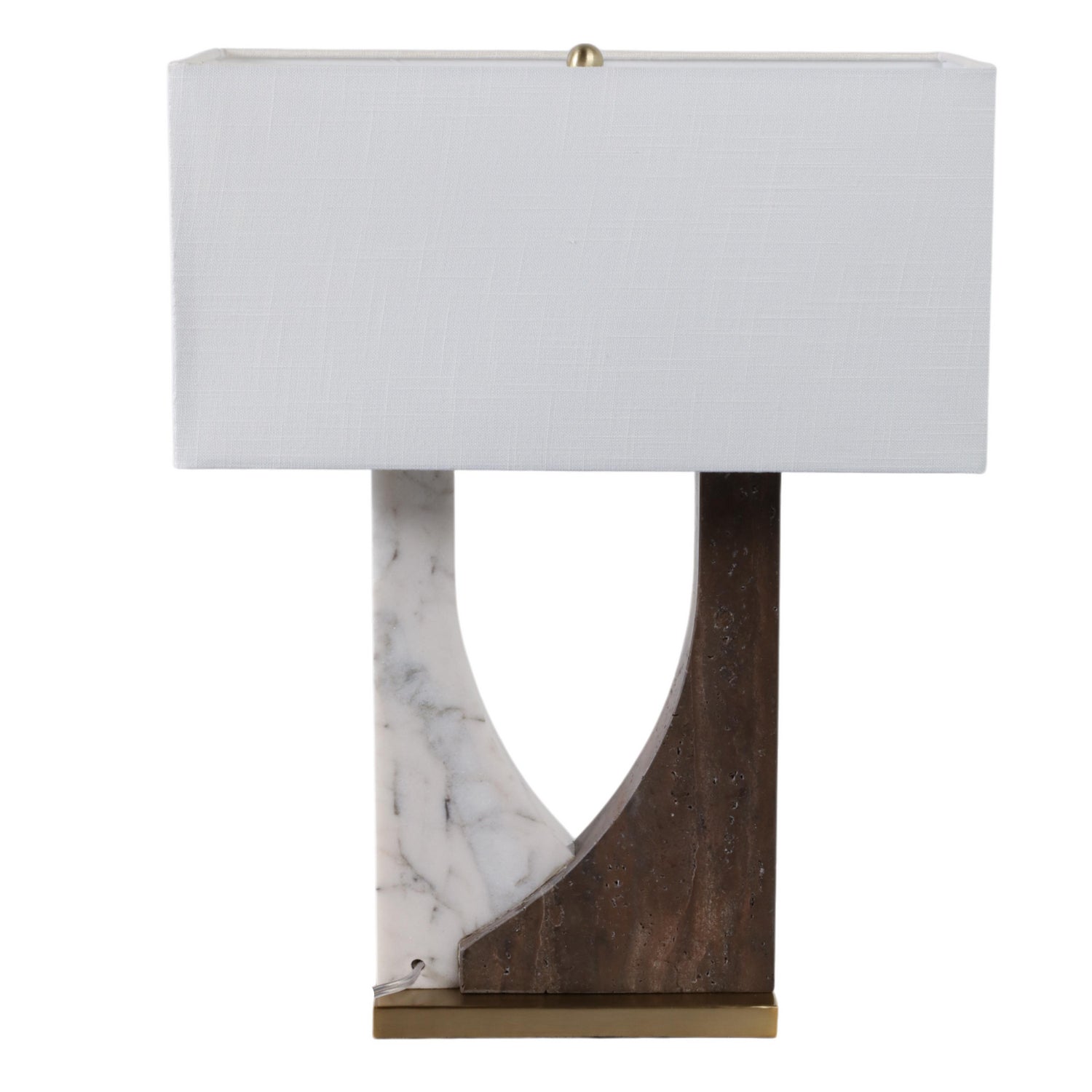 Lampara Mesa 55X20X43 Arco Blanco Cafe