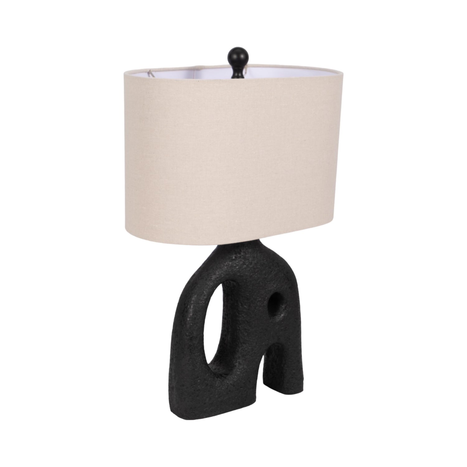 Lampara De Mesa 53X20X35 Zen Negro