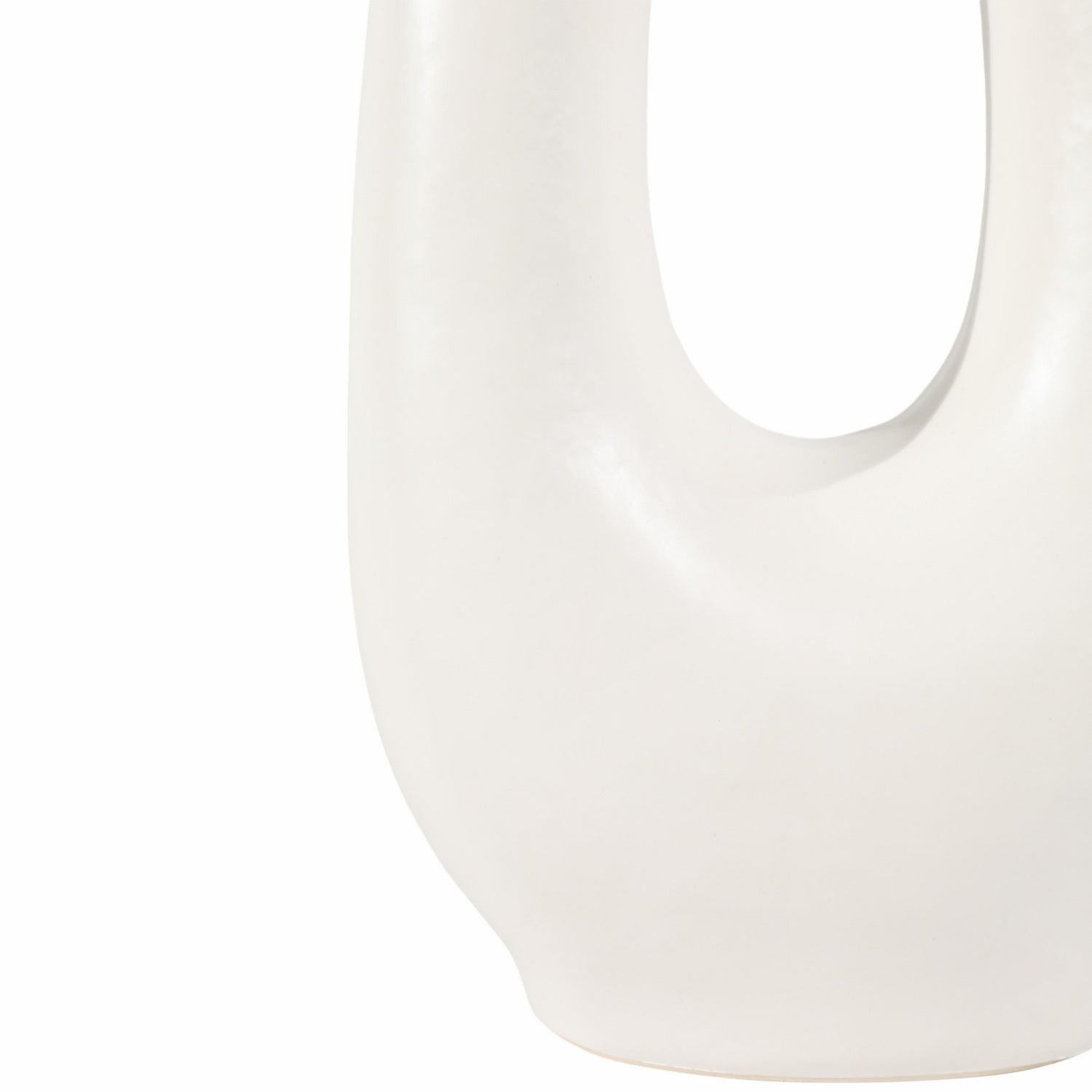 Lampara De Mesa 68X45X45 Oval Blanca