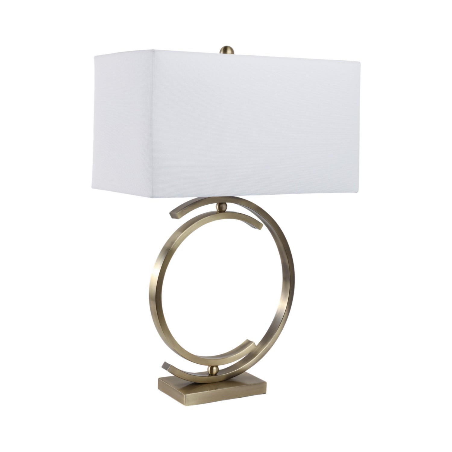 Lampara De Mesa 76X50X27 Loop Bronce